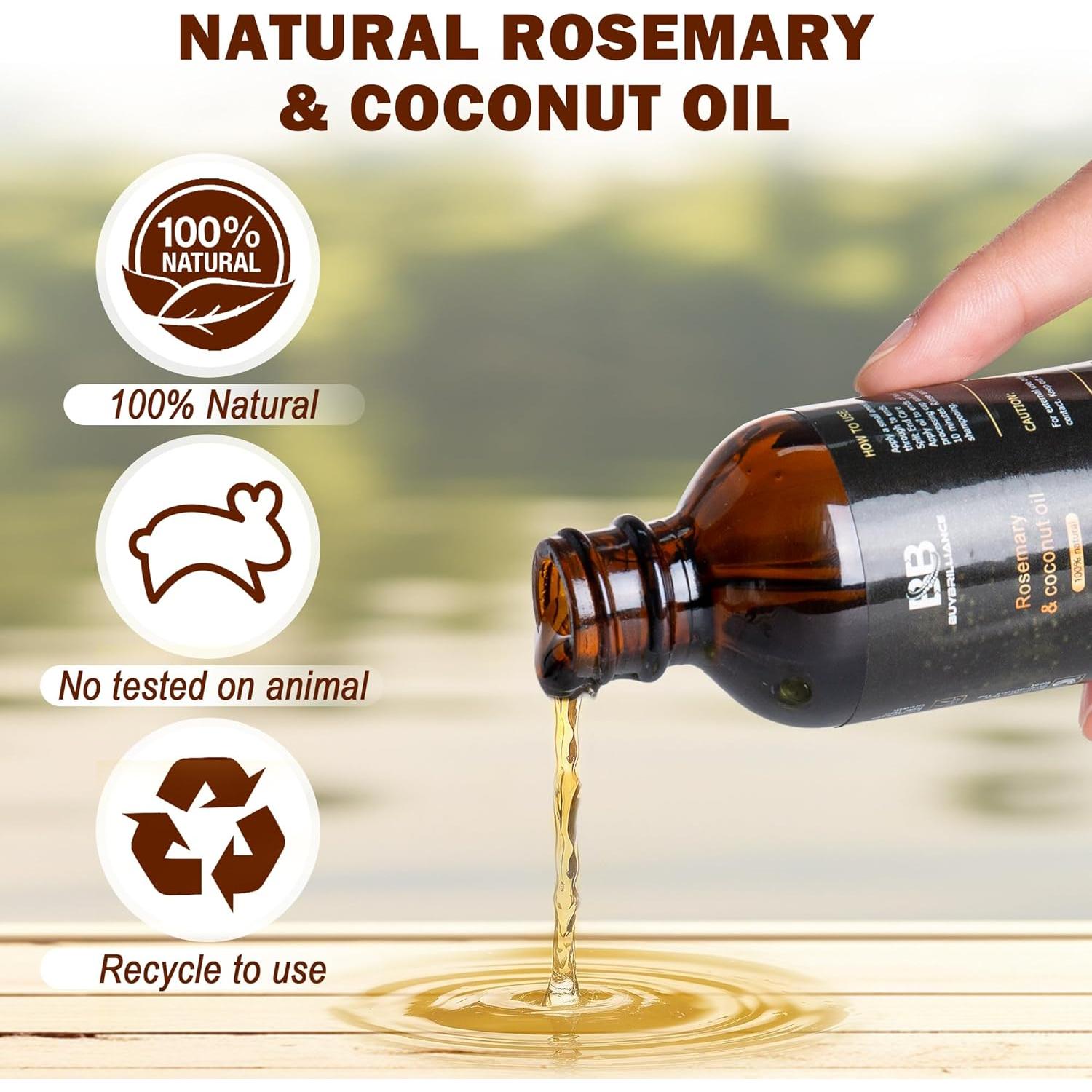 Kit de Crecimiento del Cabello Buybrilliance con Aceite de Romero 59ml