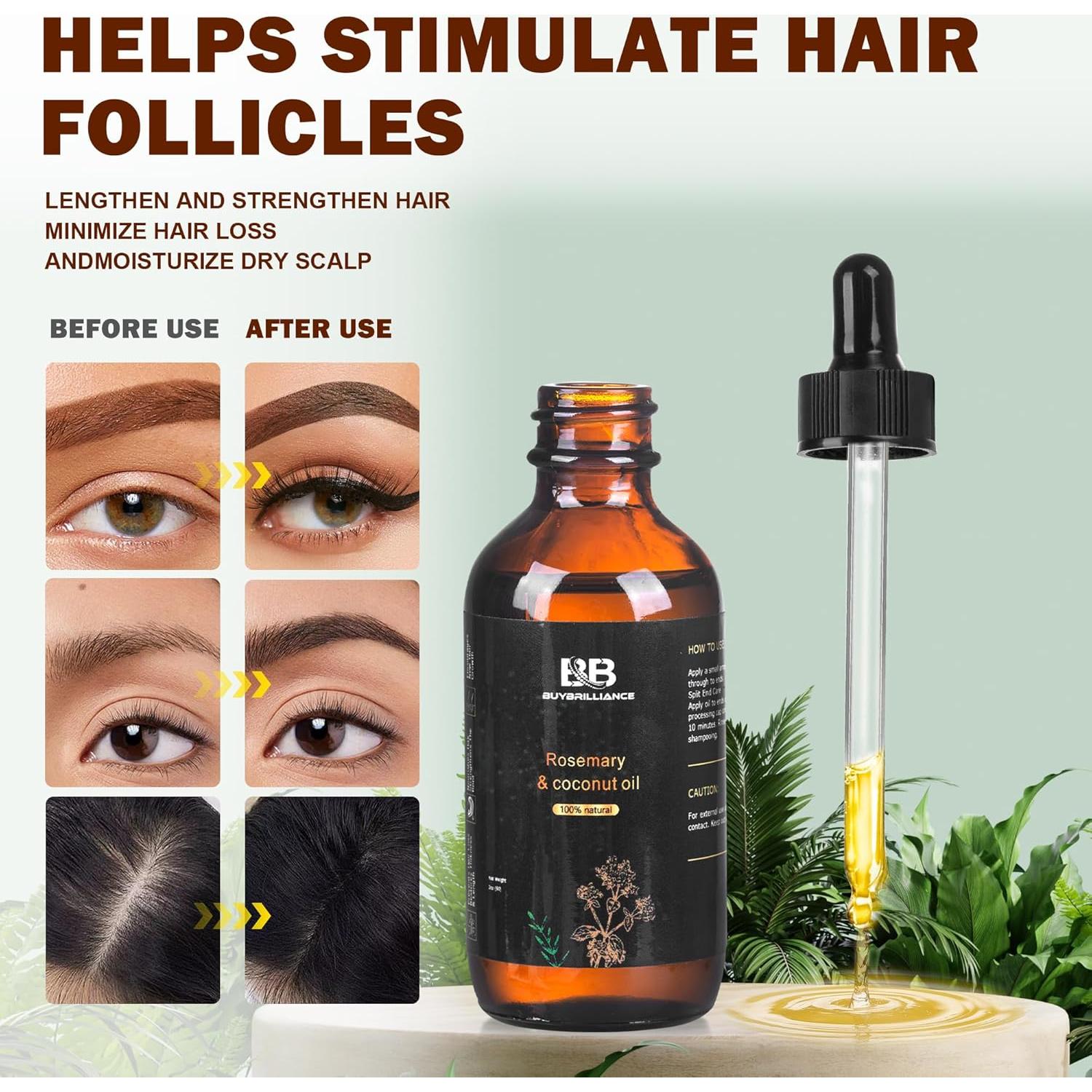 Kit de Crecimiento del Cabello Buybrilliance con Aceite de Romero 59ml