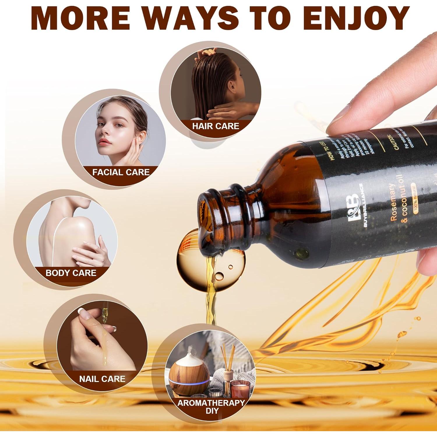 Kit de Crecimiento del Cabello Buybrilliance con Aceite de Romero 59ml