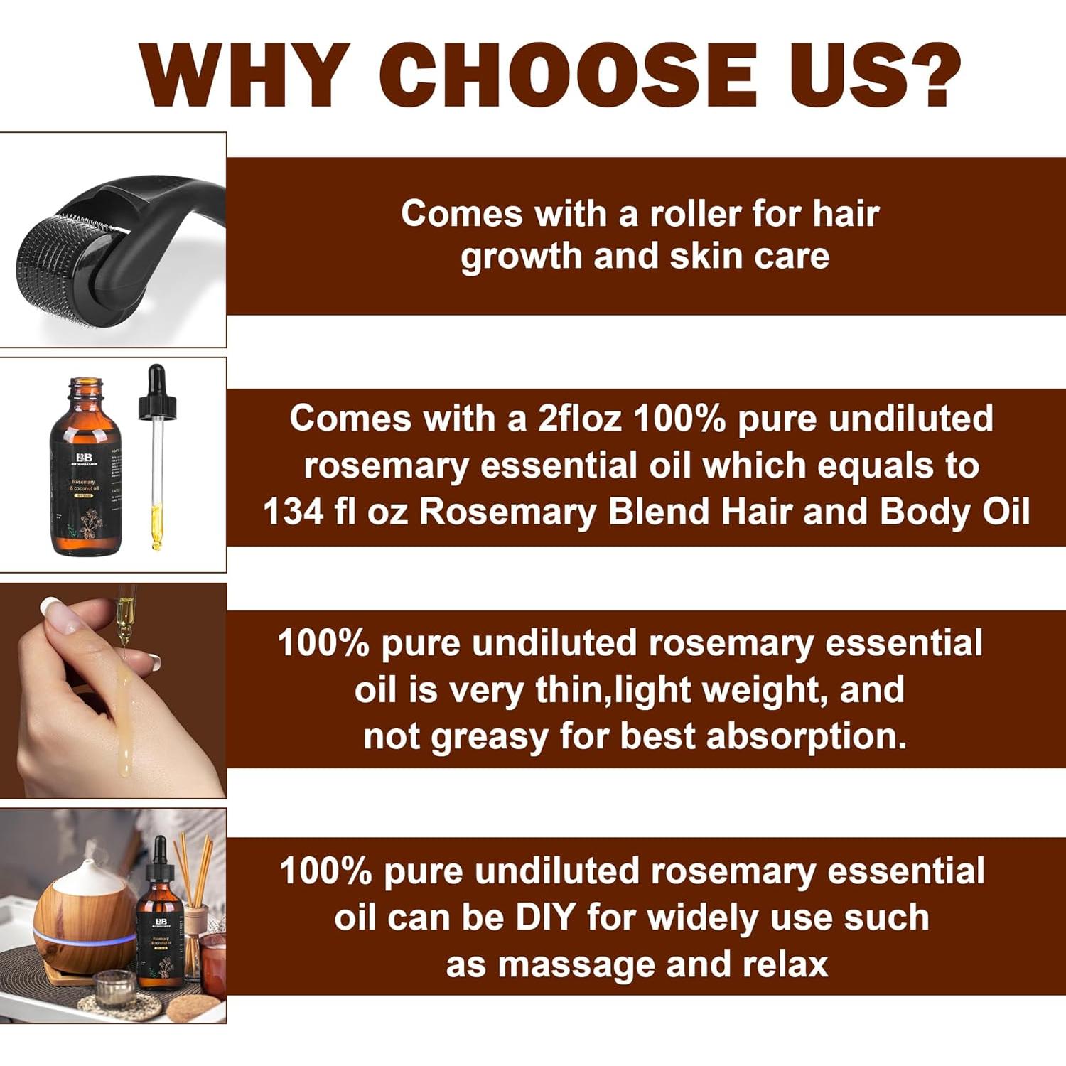 Kit de Crecimiento del Cabello Buybrilliance con Aceite de Romero 59ml