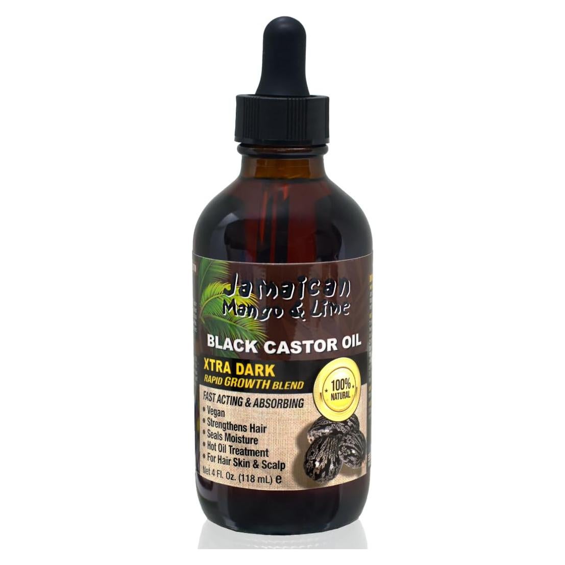 Aceite de Ricino Negro Jamaicano 118 ml - Hidrata Piel y Cabello