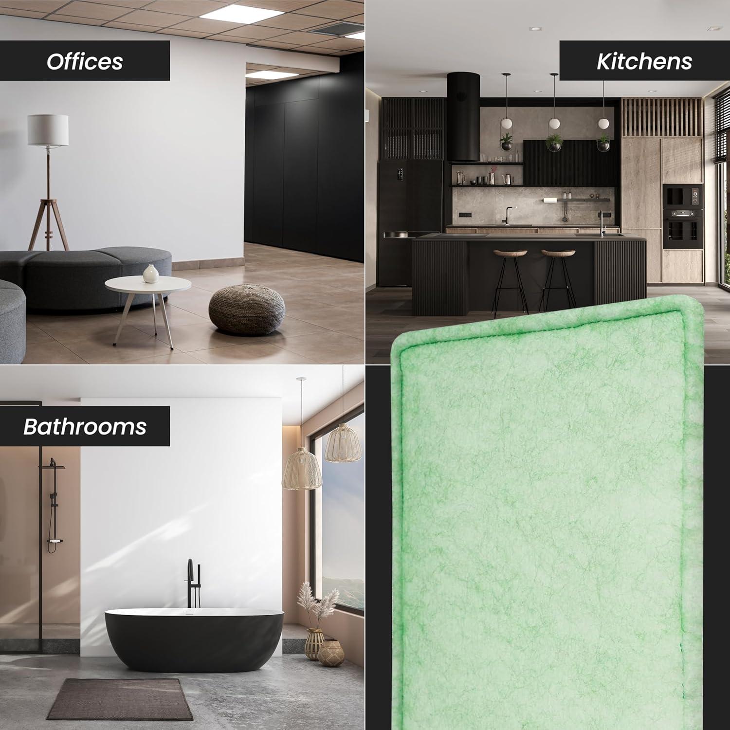 Repa Market 8" x 6" Replacement Air Filter for 4" Duct Filter Box – EU3 Class Purifier Filter for Dust Collection, Lint Trap – Air Purifier – HVAC Ventilation System Filters, Home Improvement