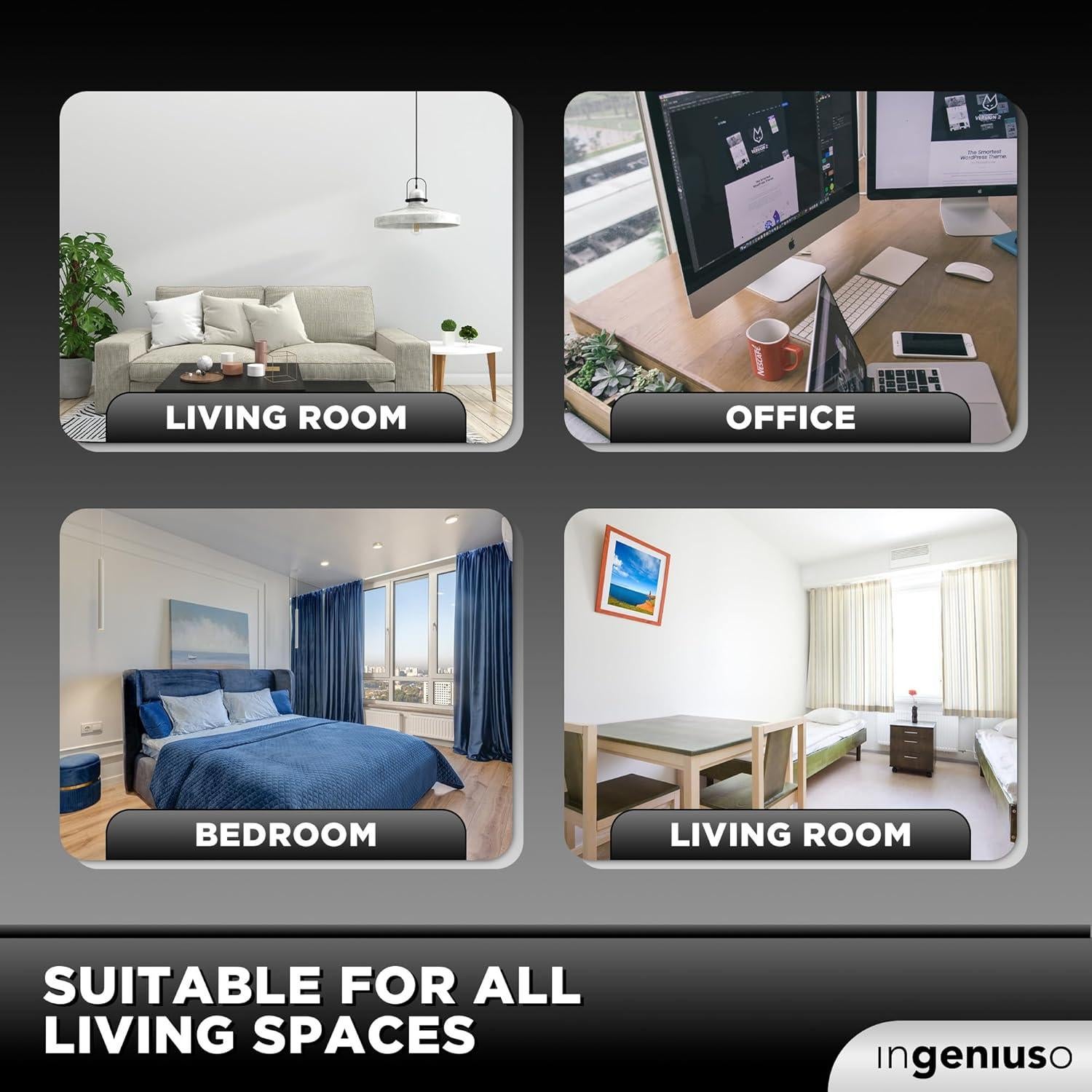 Difusor de Aceite Esencial Ingeniuso 100ml con 6 Aceites