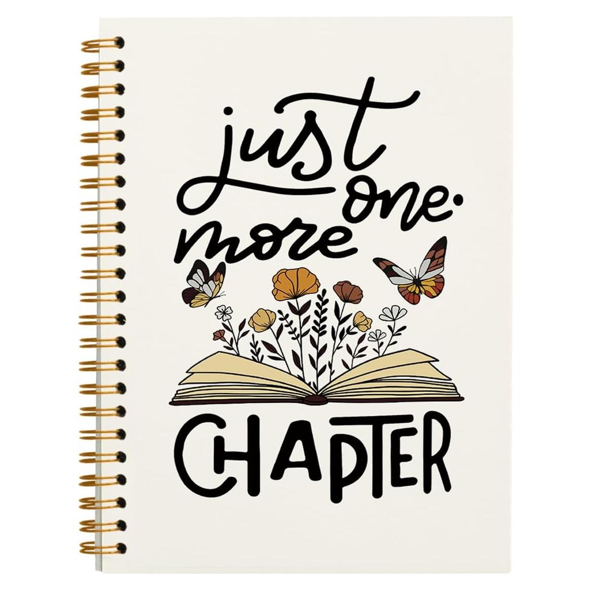 Cuaderno Diario Espiral PLKMN 80 Páginas Rayado Floral 14x21 cm