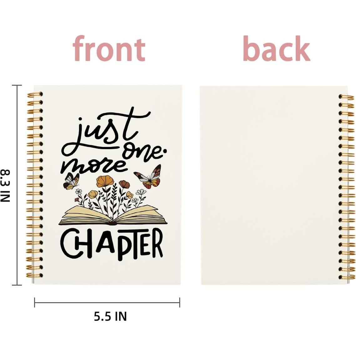 Cuaderno Diario Espiral PLKMN 80 Páginas Rayado Floral 14x21 cm