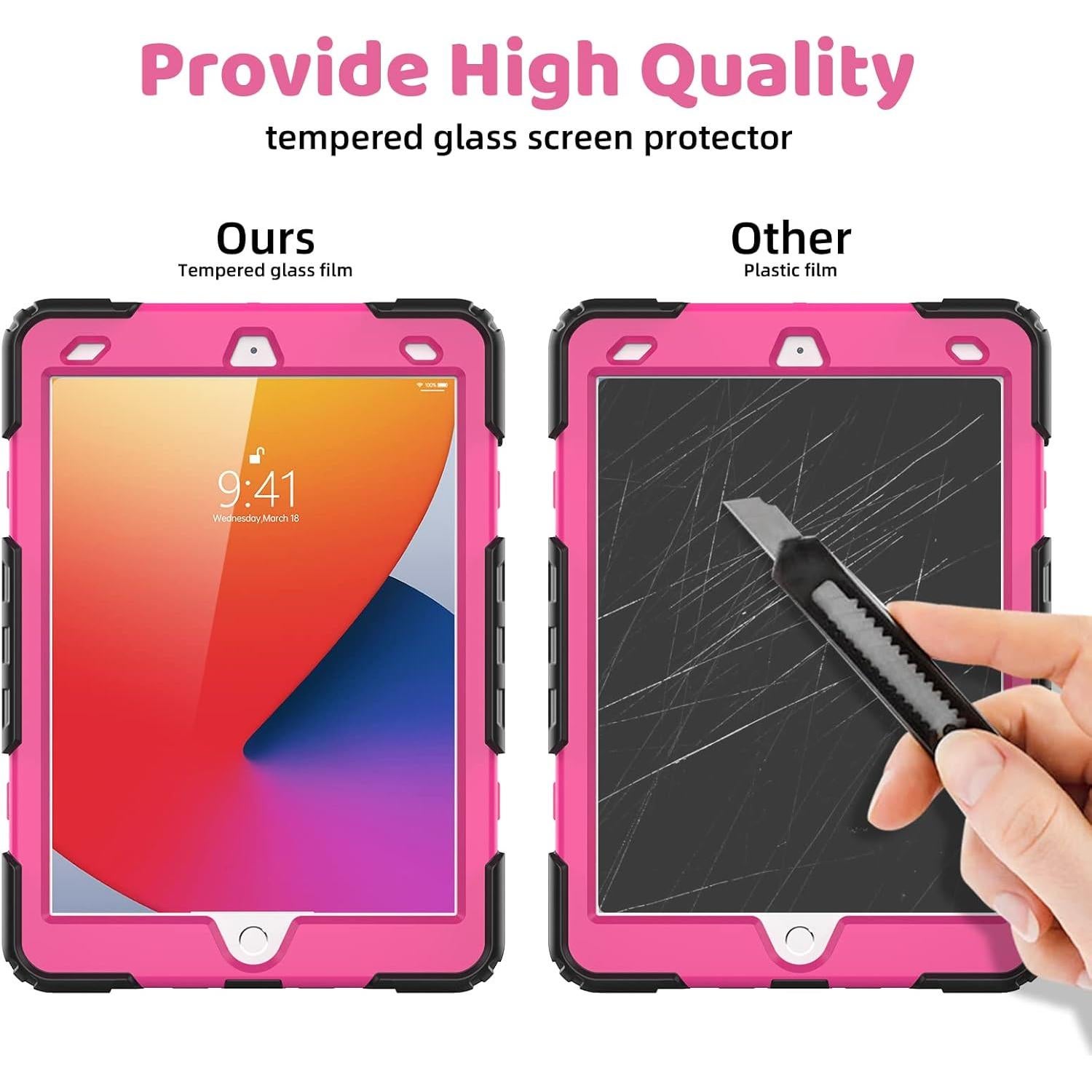 Funda Protectora Rosa BLOSOMEET para iPad 10.2 9na/8va/7ma Gen