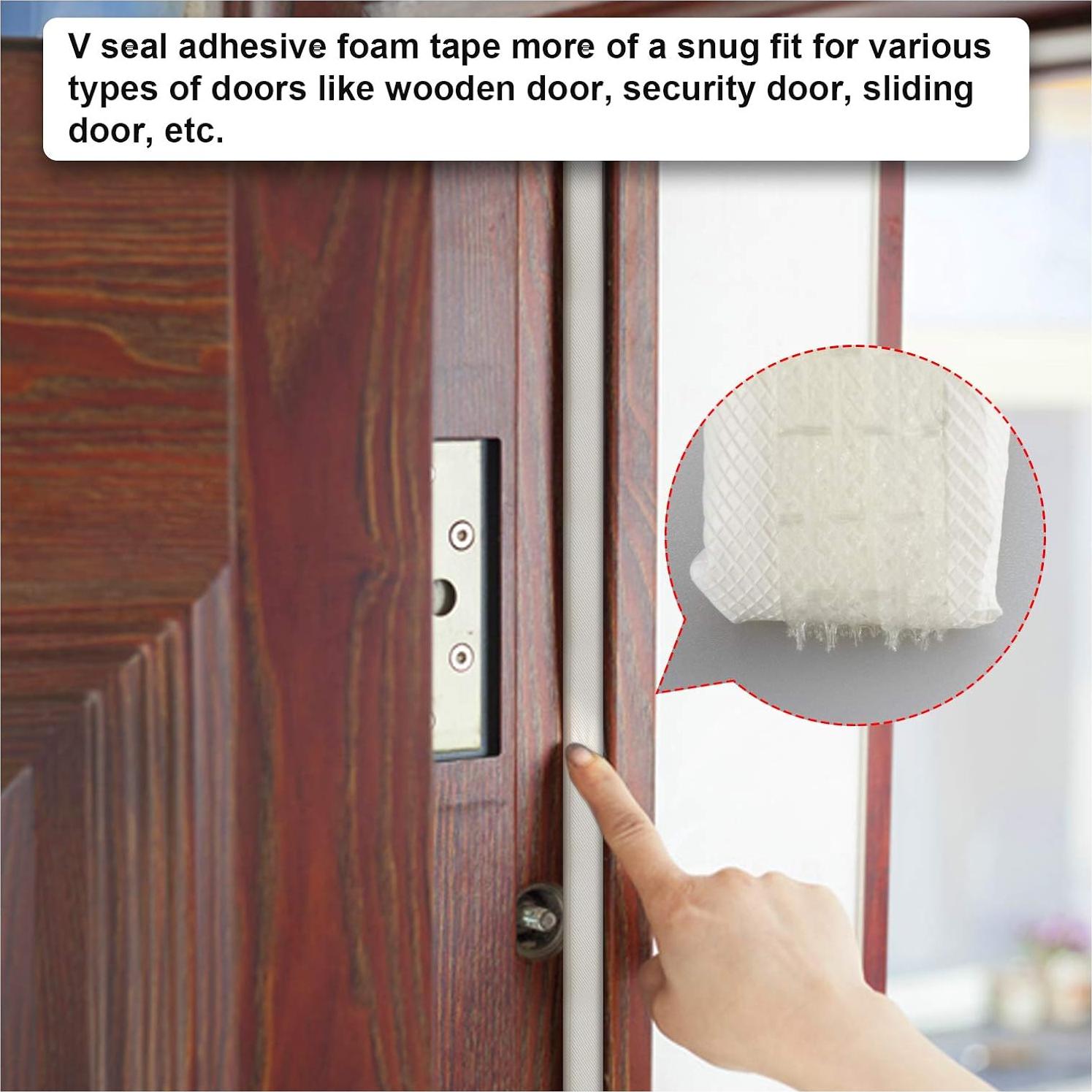 Sellado para Puertas y Ventanas SZZSAF 26 Pies Blanco Aislante