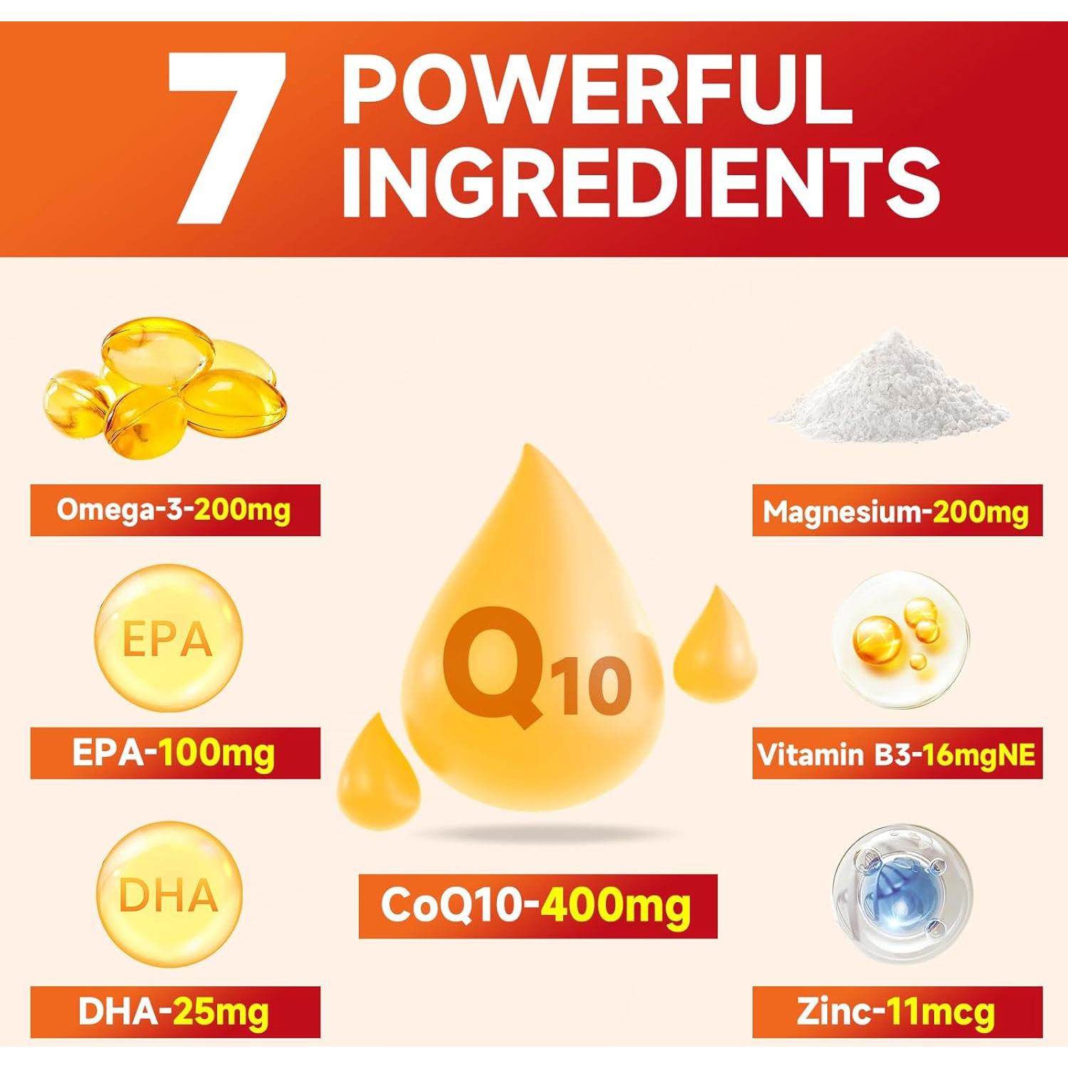 Gominolas CoQ10 Softbear 400mg Sabor Fresa 60 Unidades