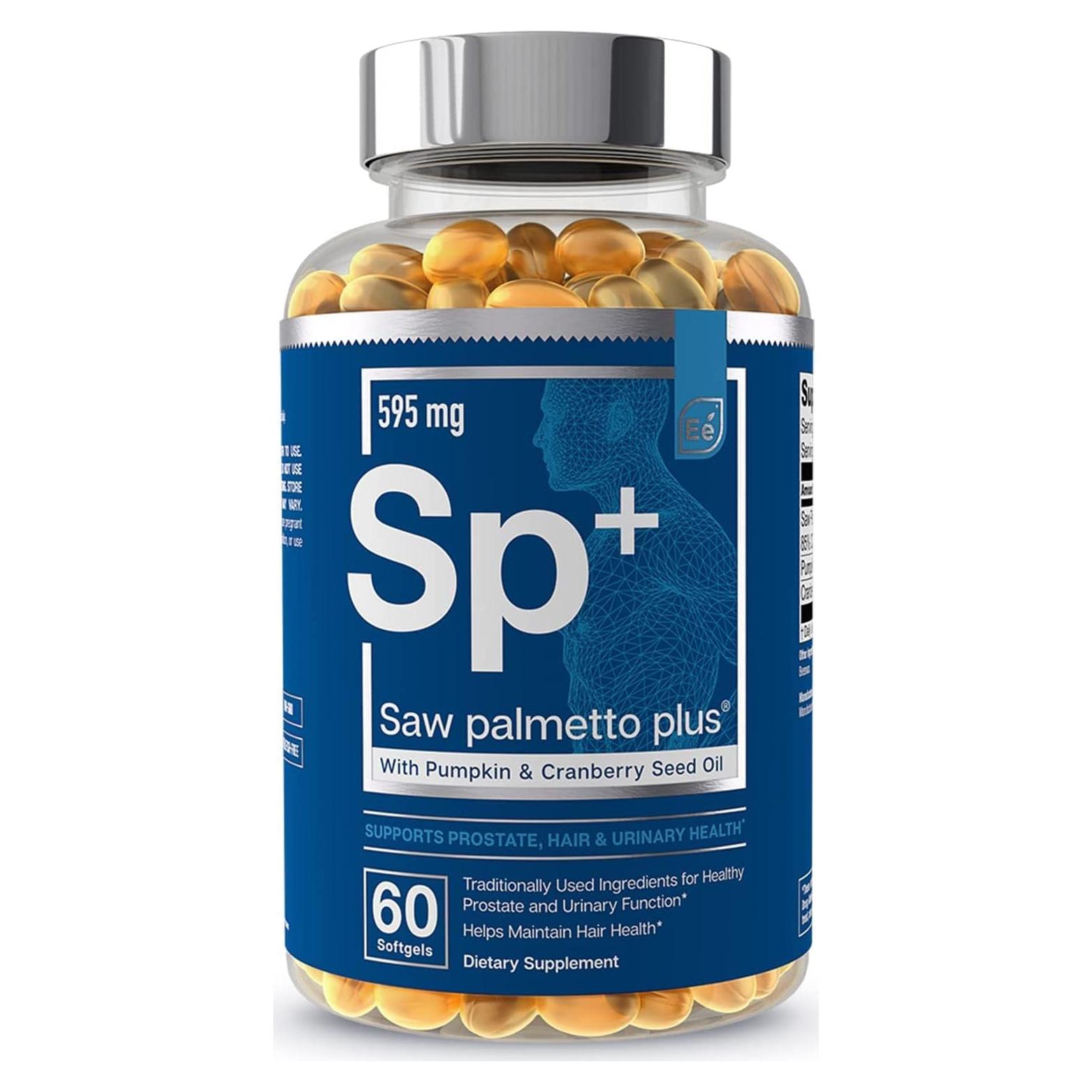 Saw Palmetto Plus - Suplemento Prostático Hombres 60 Gelatinas