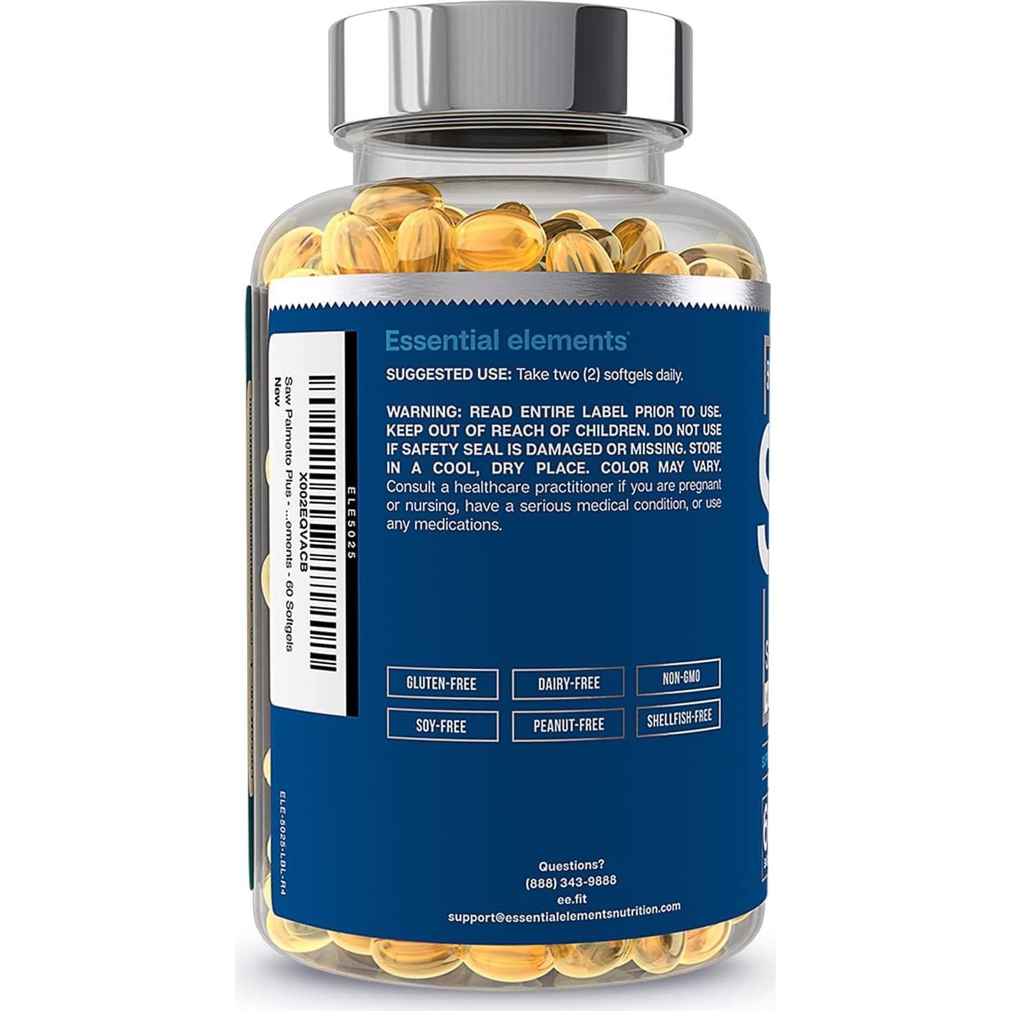 Saw Palmetto Plus - Suplemento Prostático Hombres 60 Gelatinas