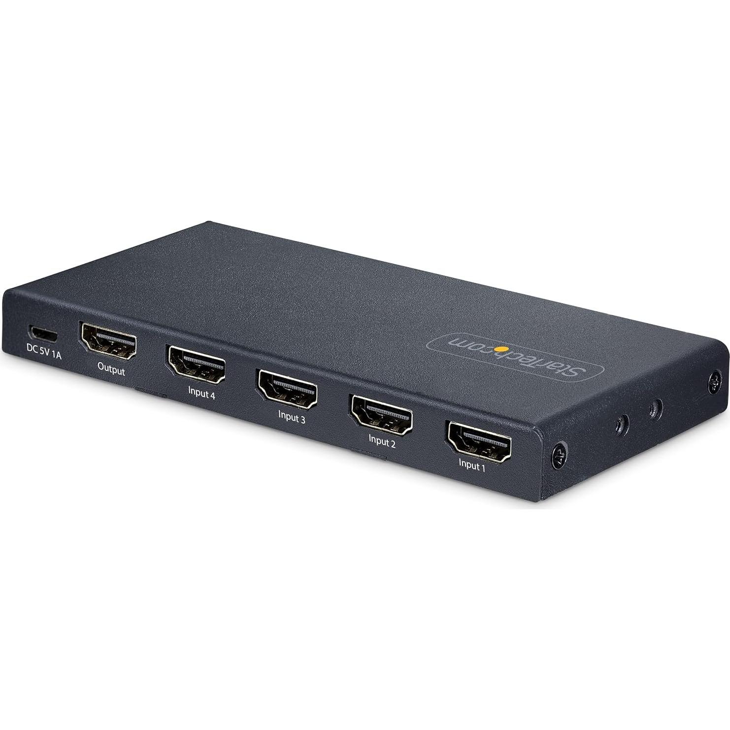 Conmutador HDMI 8K StarTech.com 4 Puertos 60Hz HDR10+