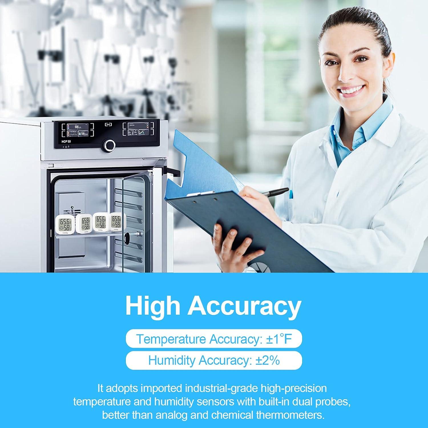 Termómetro Digital Vaikby 4Pack - Higrómetro de Precisión