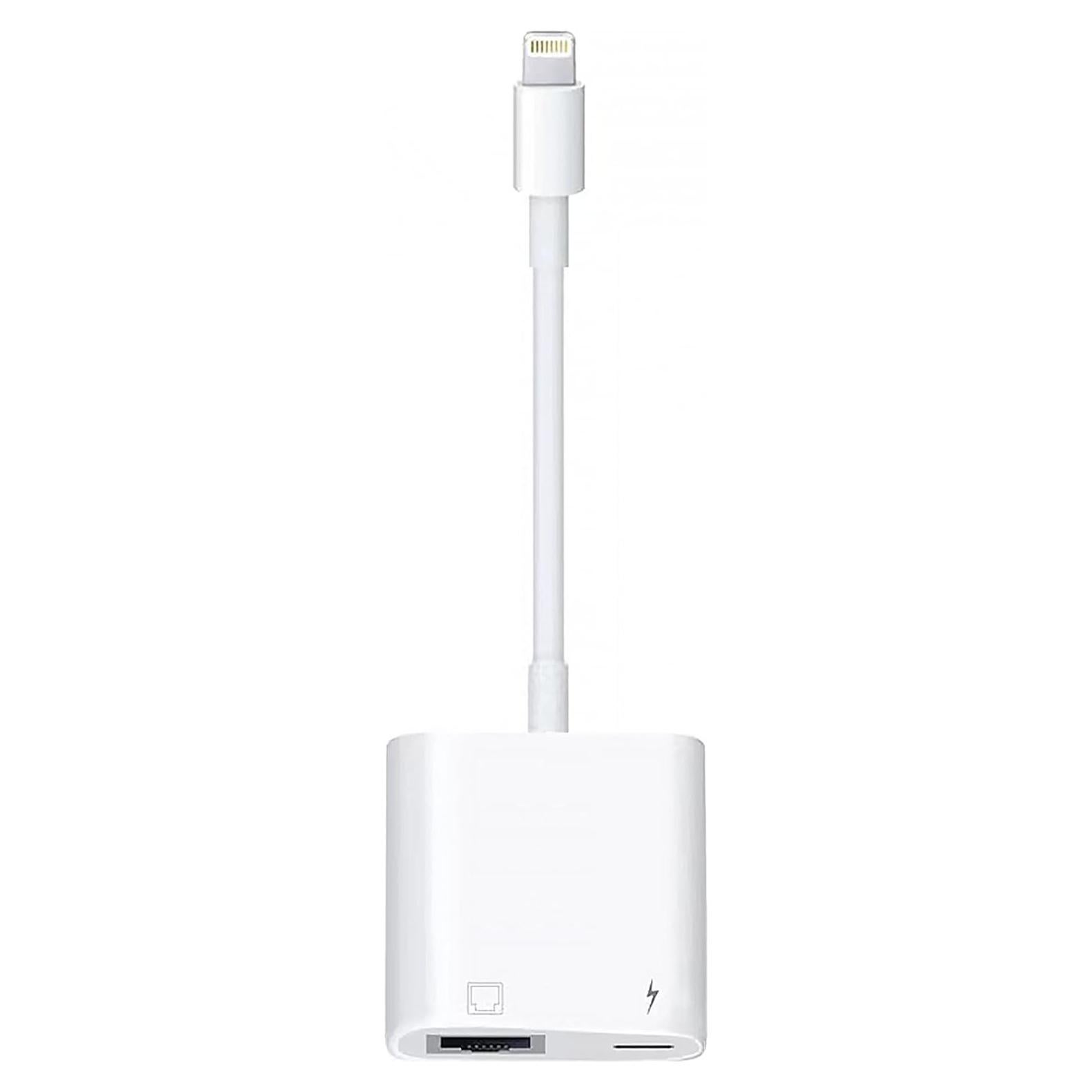 Adaptador Ethernet a Lightning WORLDBOYU 100Mbps 2-en-1
