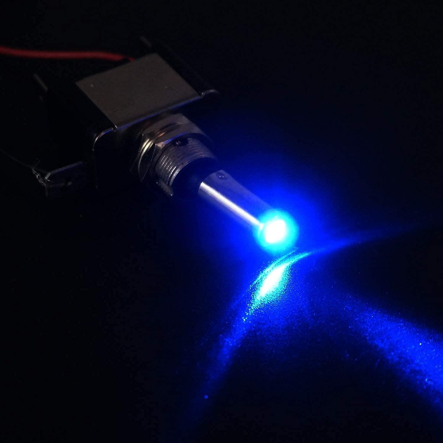 Interruptor de Palanca Iluminado Twidec 12V 20A Azul 3Pcs