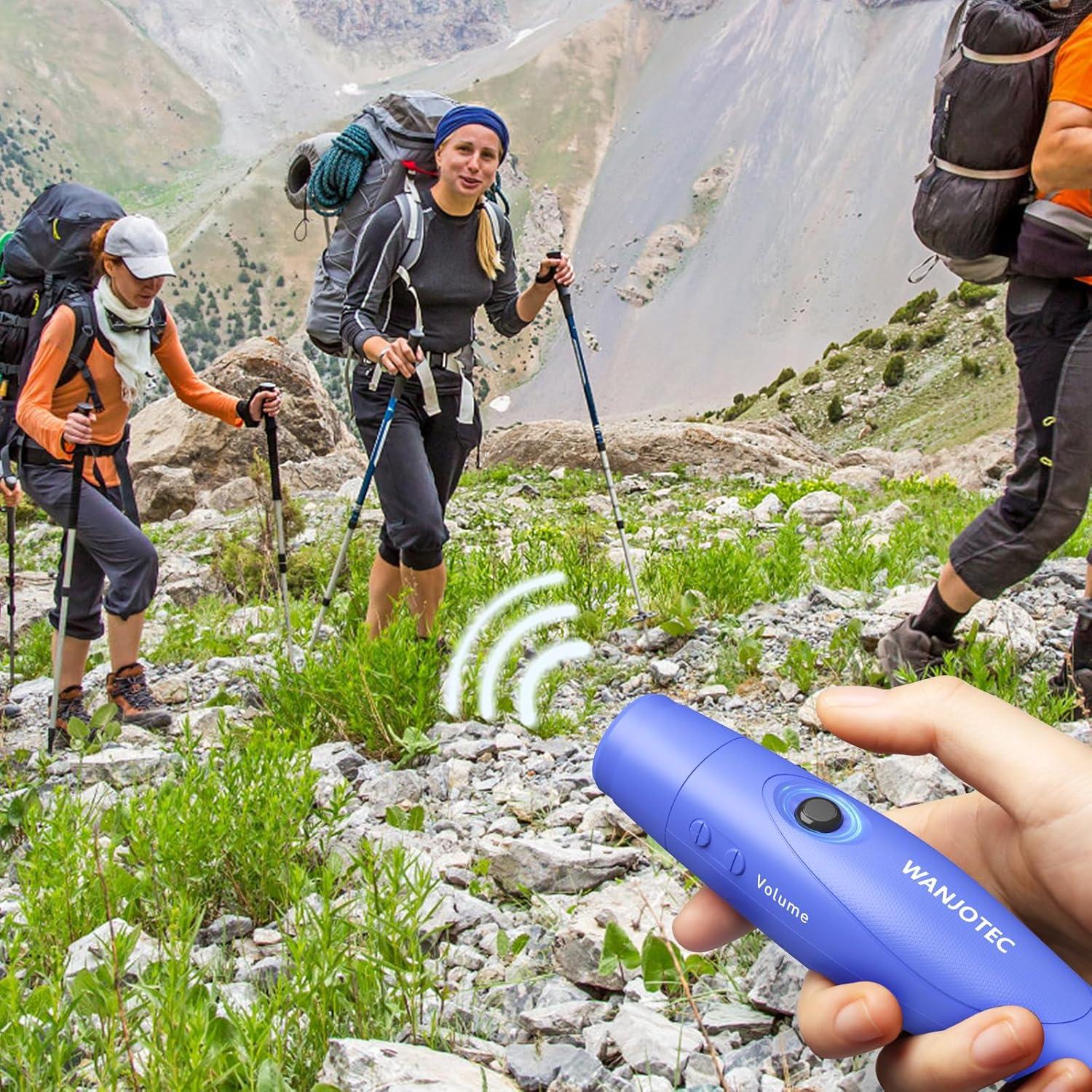 Silbato Electrónico WANJOTEC Azul 3 Tonos 130dB para Entrenador