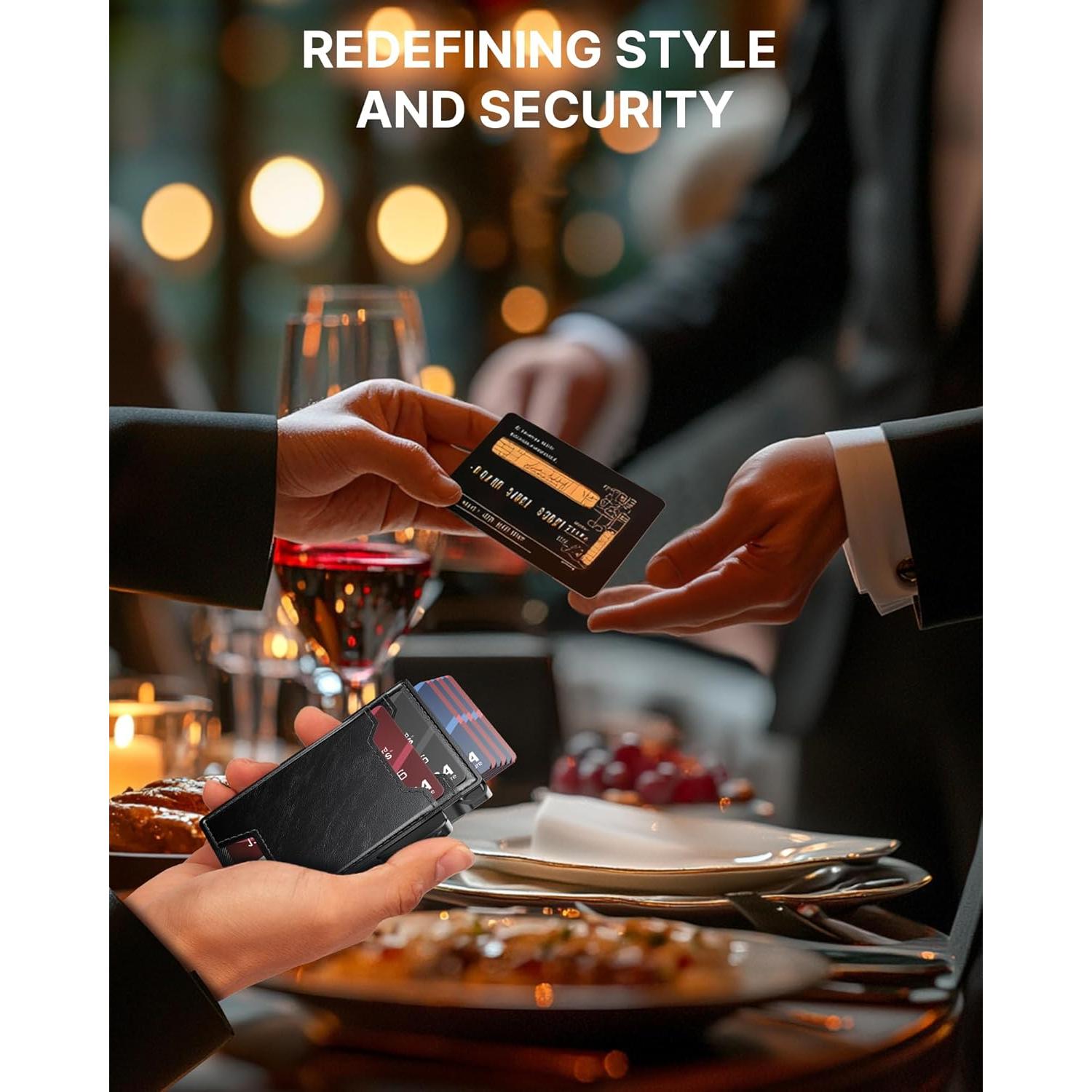 Cartera Typecase para Hombres RFID Cuero Negro Alaska