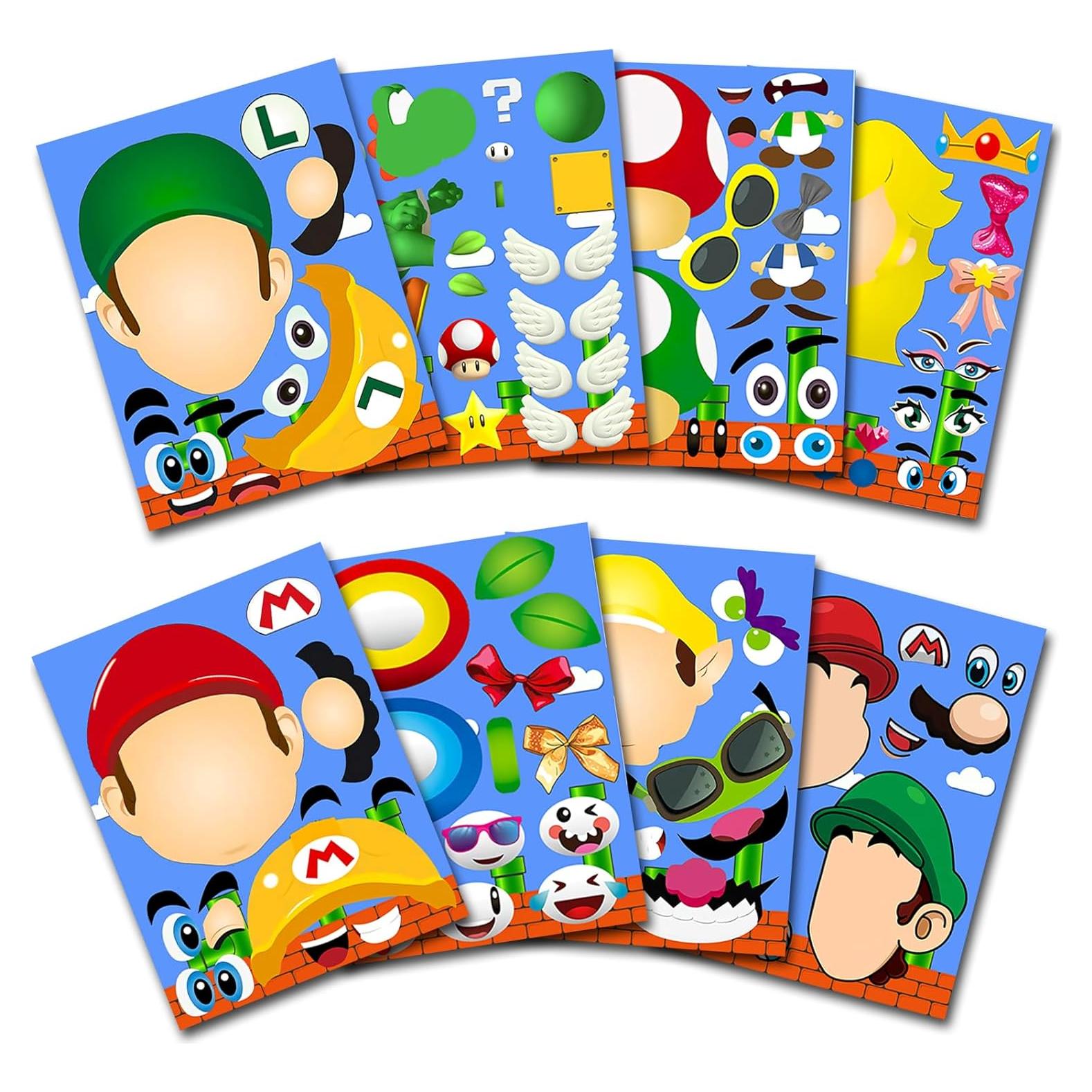 36 Stickers para Hacer Caras Hatraky - PVC Reutilizables