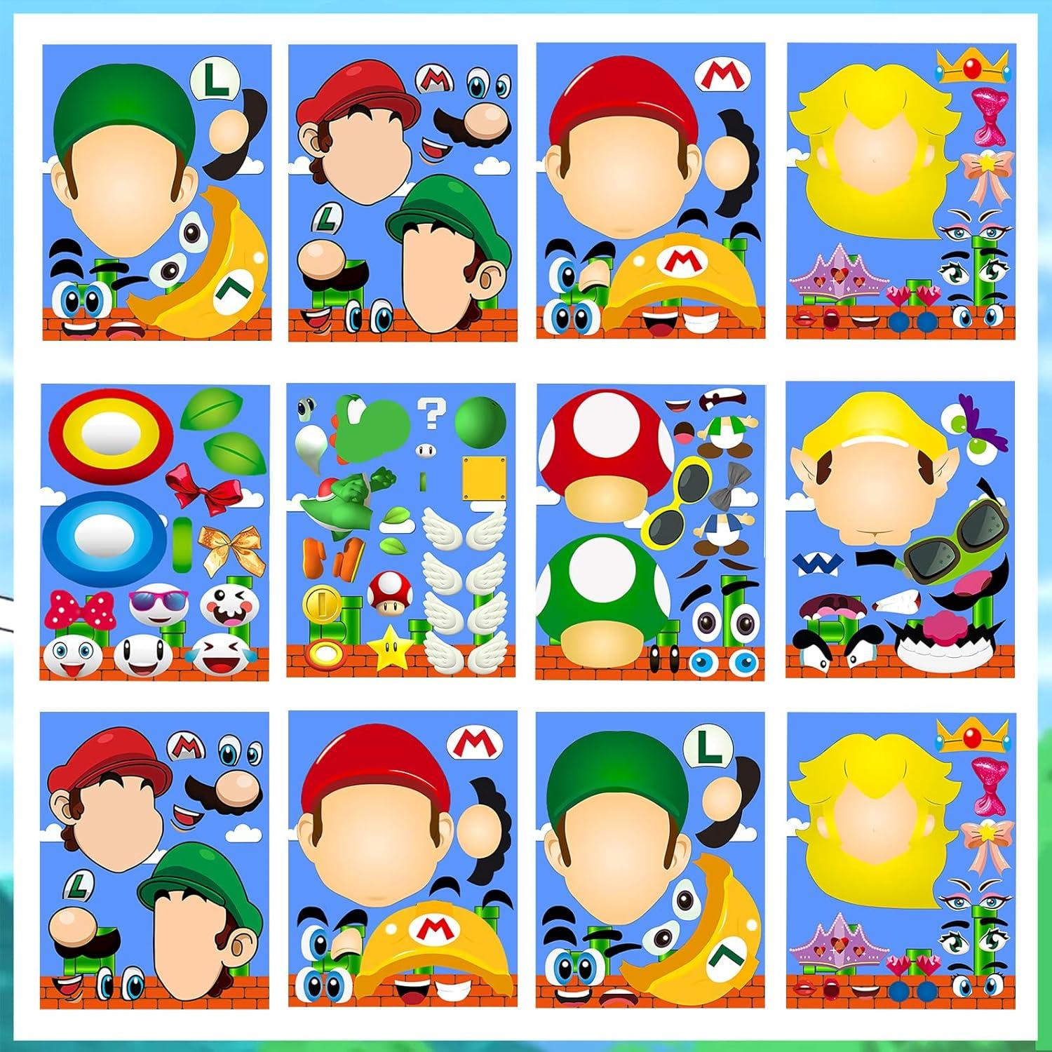 36 Stickers para Hacer Caras Hatraky - PVC Reutilizables