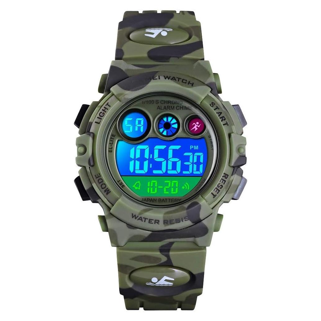 Reloj Digital Deportivo CakCity para Niños 5-10 Años Impermeable