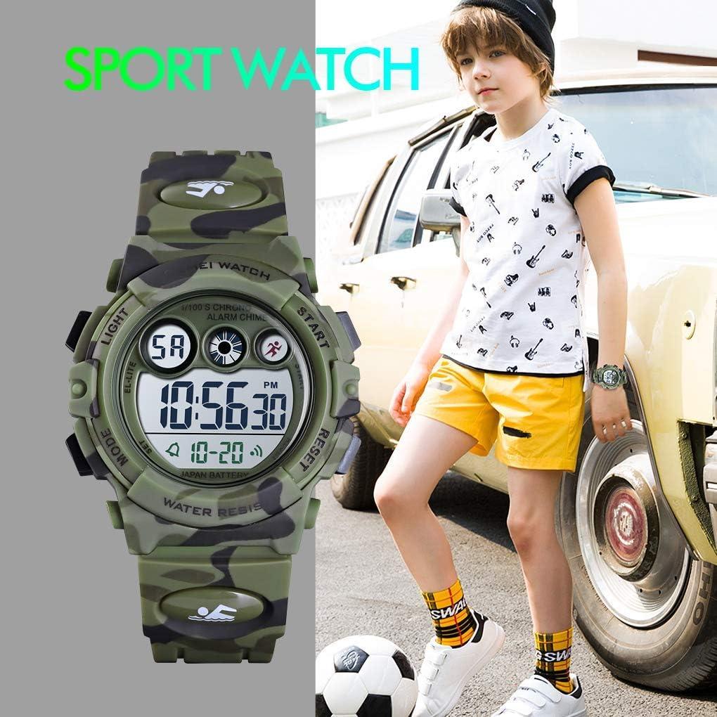 Reloj Digital Deportivo CakCity para Niños 5-10 Años Impermeable