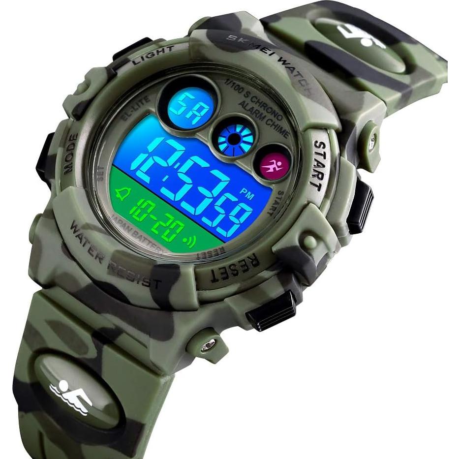 Reloj Digital Deportivo CakCity para Niños 5-10 Años Impermeable