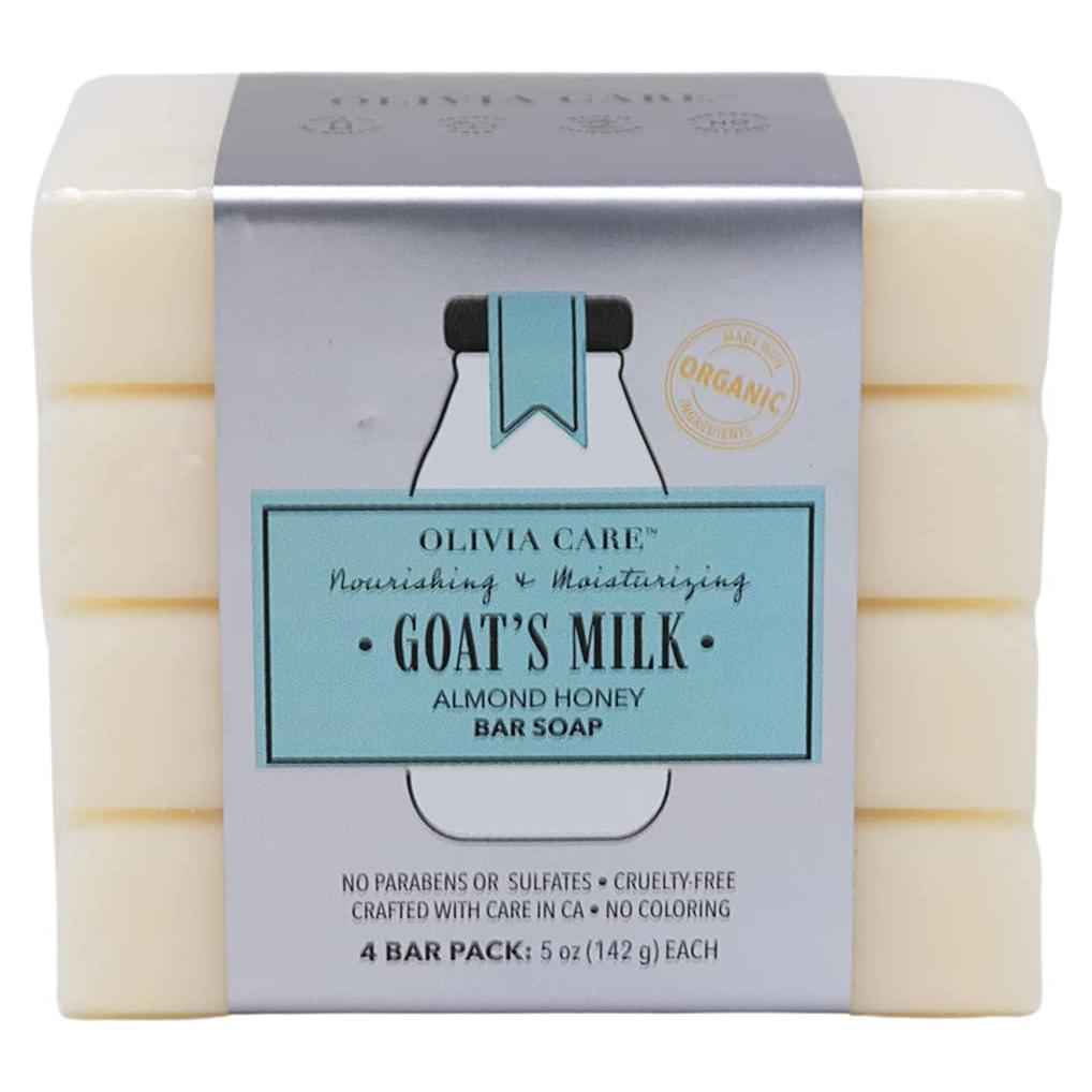 Jabón Orgánico de Leche de Cabra Olivia Care - Miel de Almendra - 4 Barras