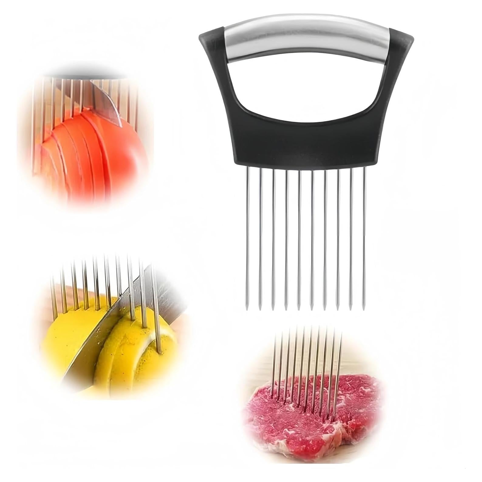 Cortador de Cebolla AOEMSMEISN de Acero Inoxidable 14x8 cm