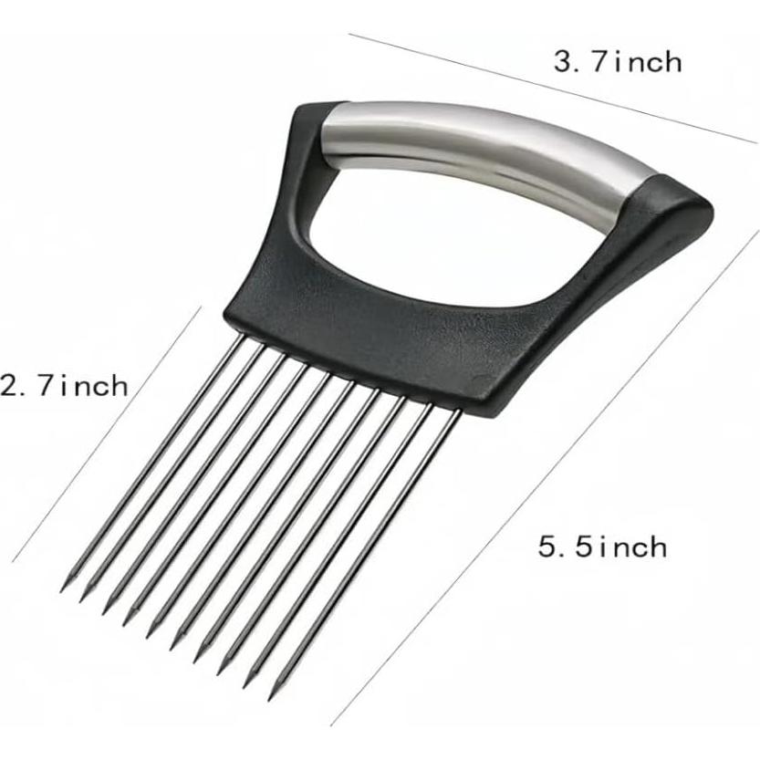 Cortador de Cebolla AOEMSMEISN de Acero Inoxidable 14x8 cm