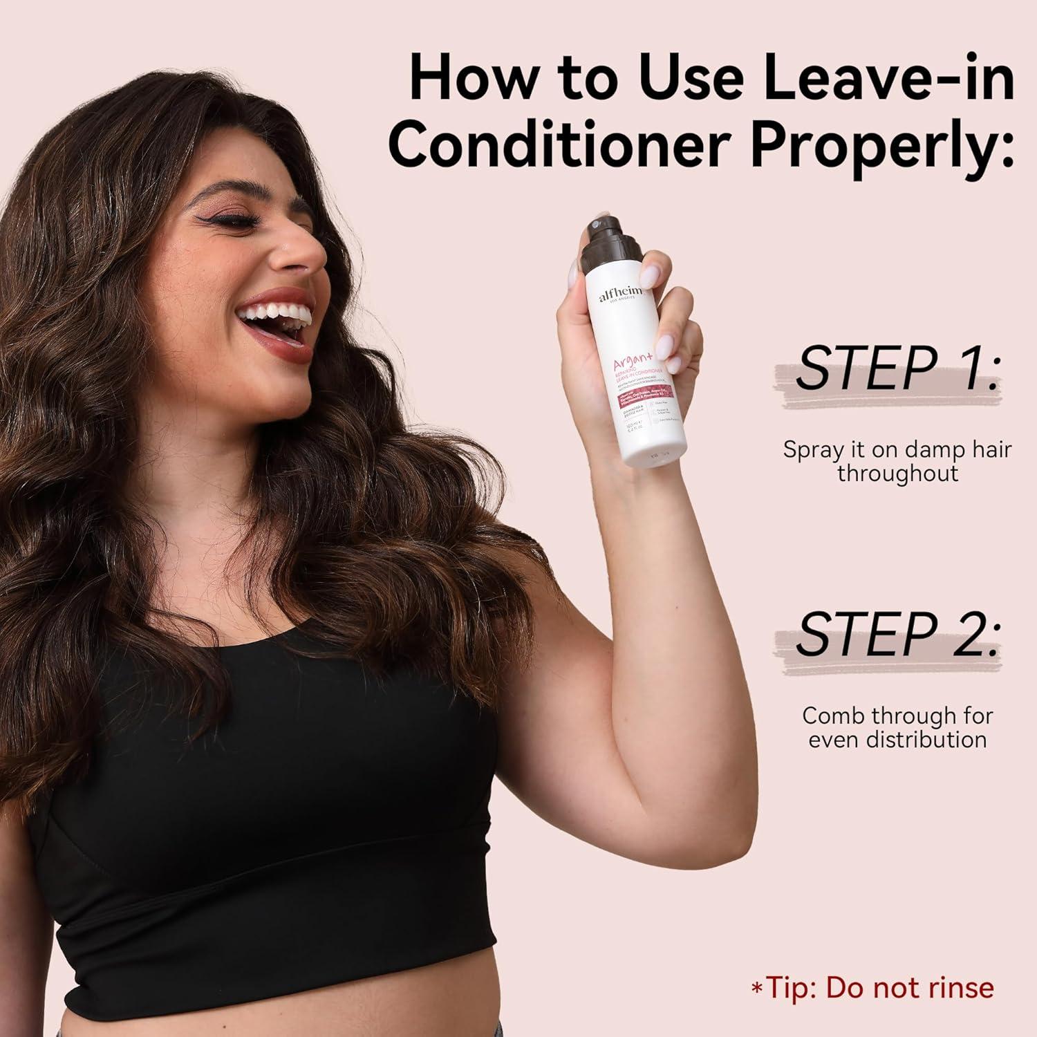 Acondicionador Sin Enjuague ALFHEIM Argan+ 209.8 g Hidratante