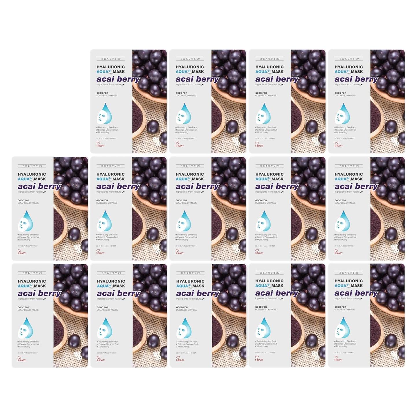 Máscaras Faciales Aqua Hialurónica Plus Beauty29 - 14 Hojas