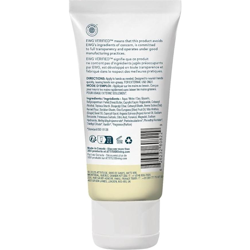 Crema de Manos ATTITUDE Vegana con Aceite de Argán 73.93 ml
