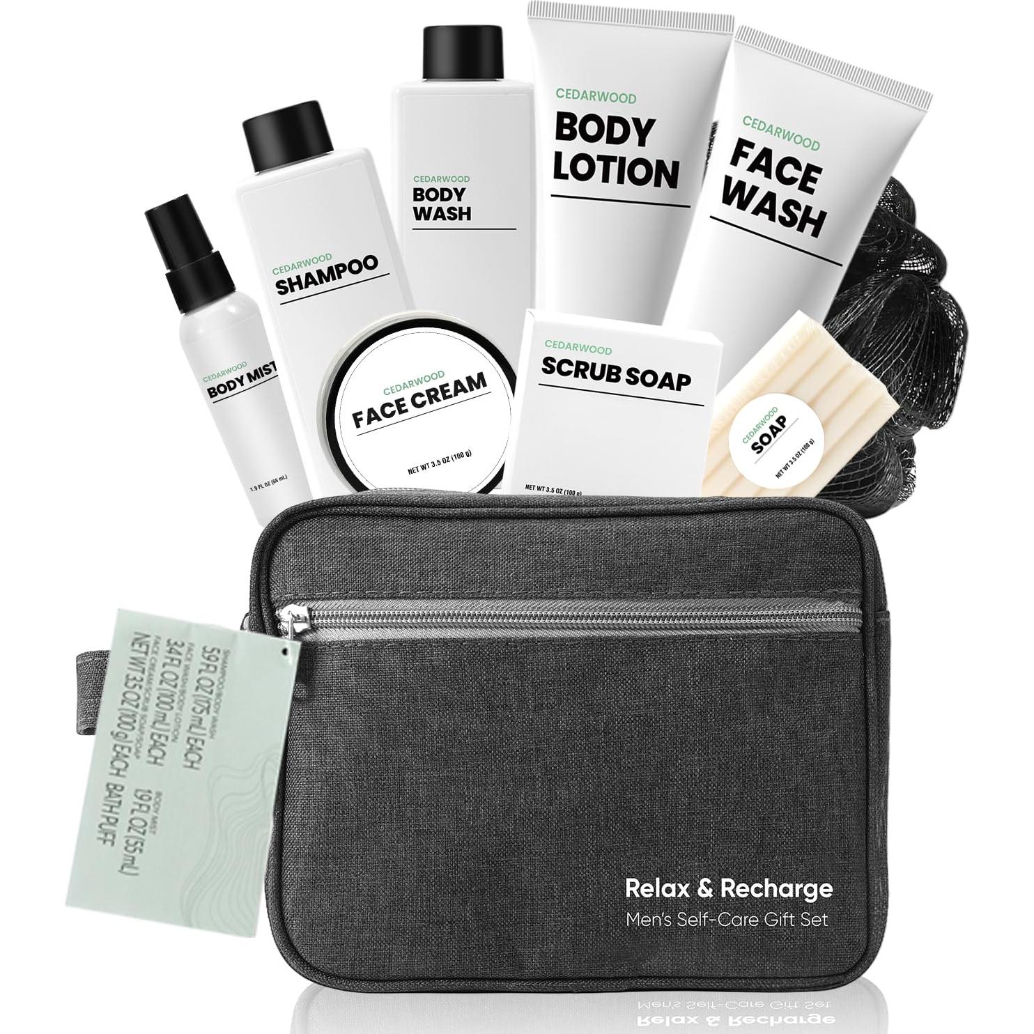 Set de Cestas de Regalo Spa para Hombre BODY & EARTH 10 Piezas