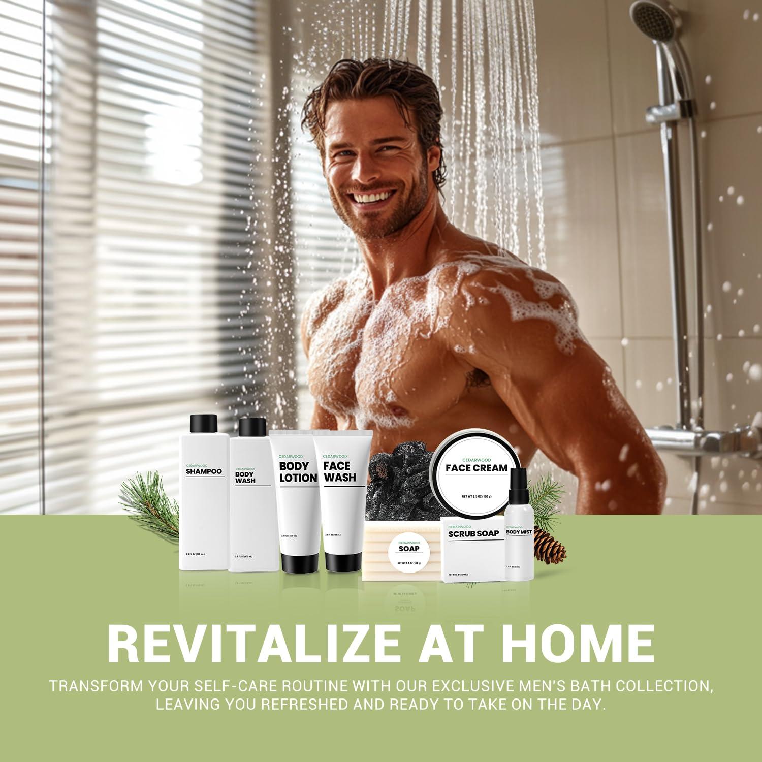 Set de Cestas de Regalo Spa para Hombre BODY & EARTH 10 Piezas