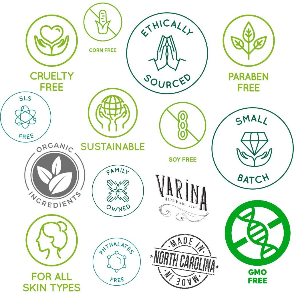 Jabón en Barra Varina Natural Aloe - 5 Piezas 127g - Piel Sensible