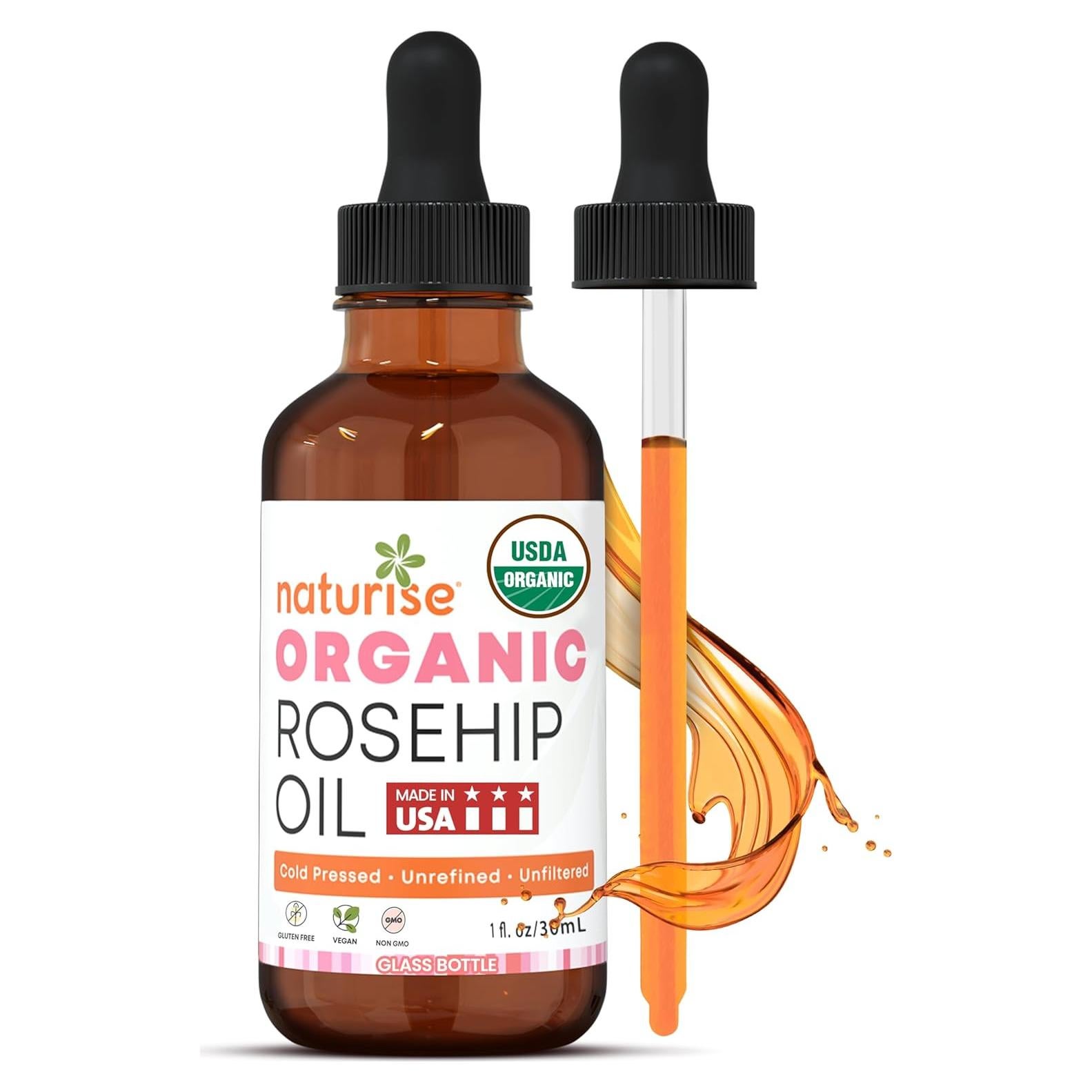 Aceite de Rosa Mosqueta Orgánico USDA Naturise 29.57 ml