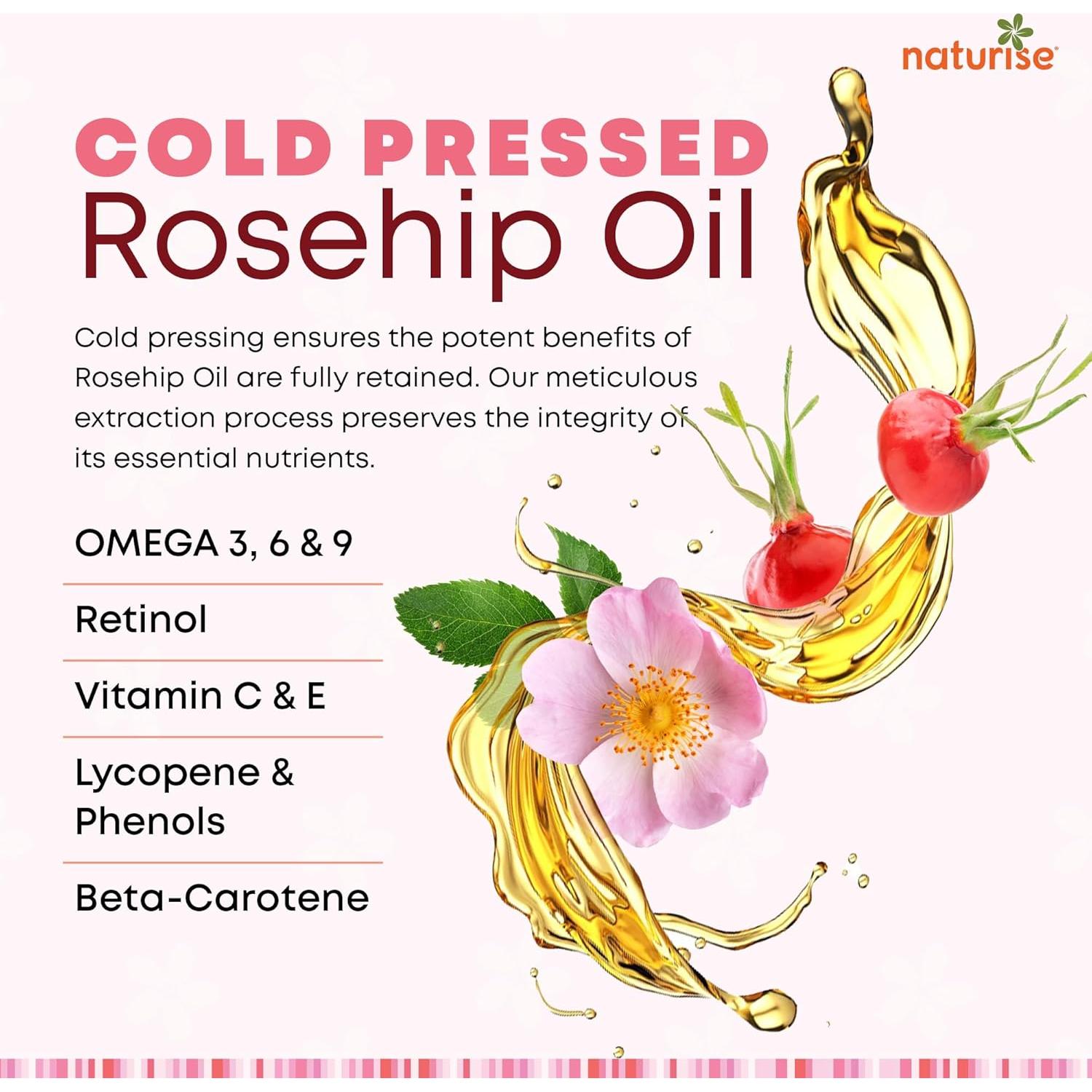 Aceite de Rosa Mosqueta Orgánico USDA Naturise 29.57 ml