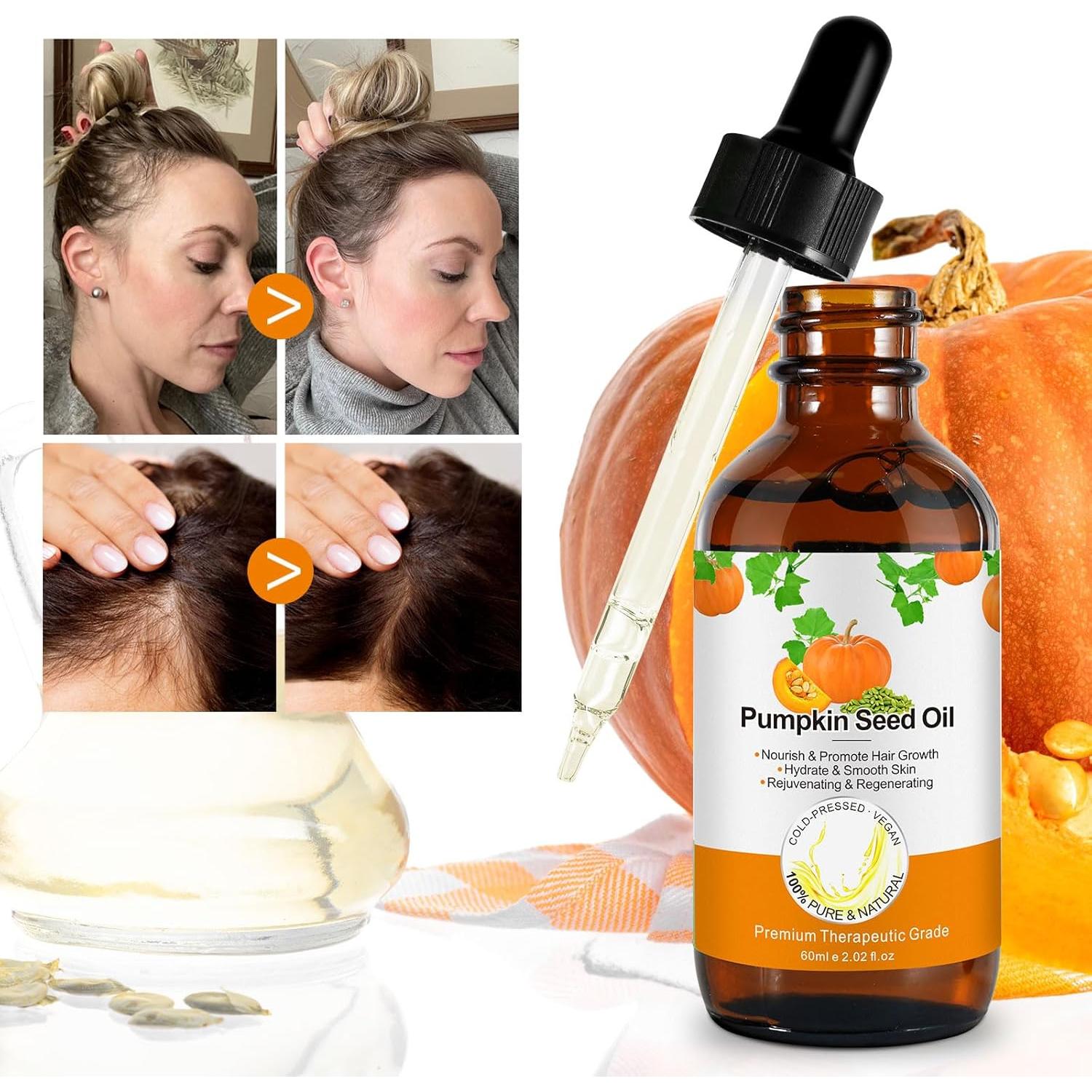 Aceite de Semilla de Calabaza Yurijler 2Pack 60ml para Cabello