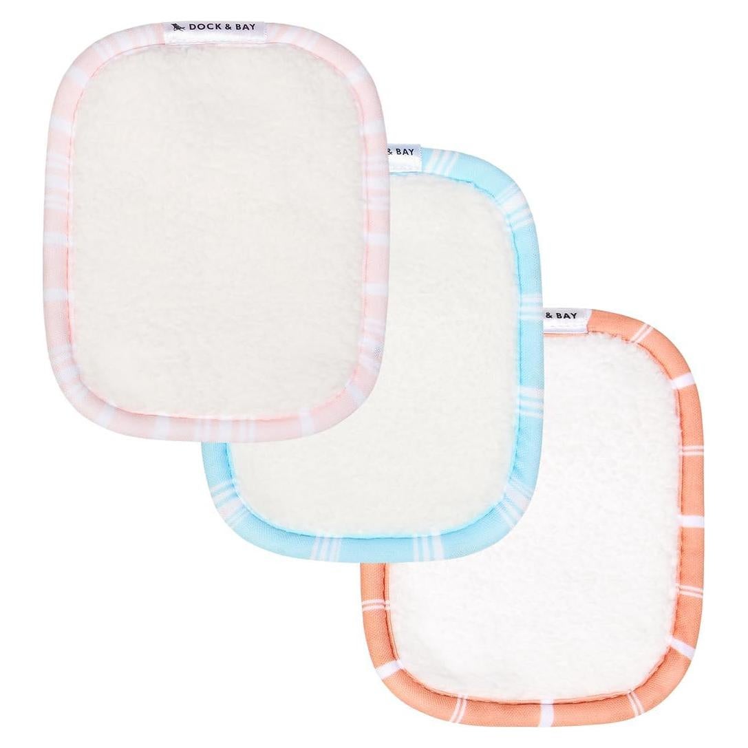 Almohadillas de Maquillaje Reutilizables Dock & Bay - Ultra Suaves - 3 Piezas