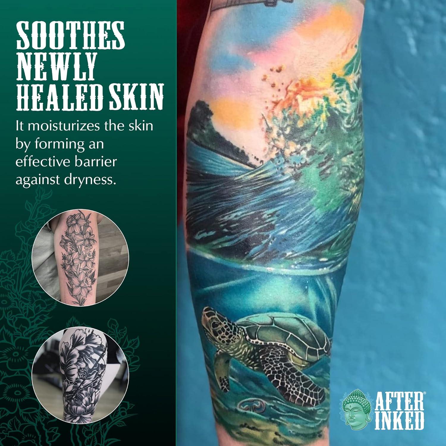 After Inked Ungüento Sin Petróleo para Tatuajes - 10 Paquetes de 7g