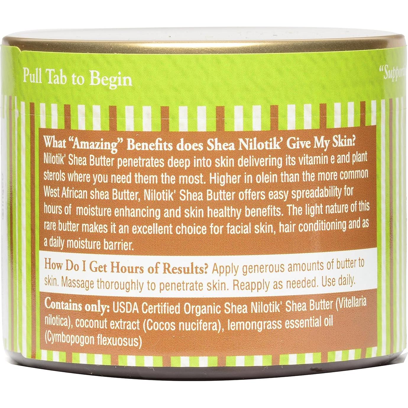 Manteca de Karité Orgánica Prensada en Frío Shea Terra 170g - Limón de Coco