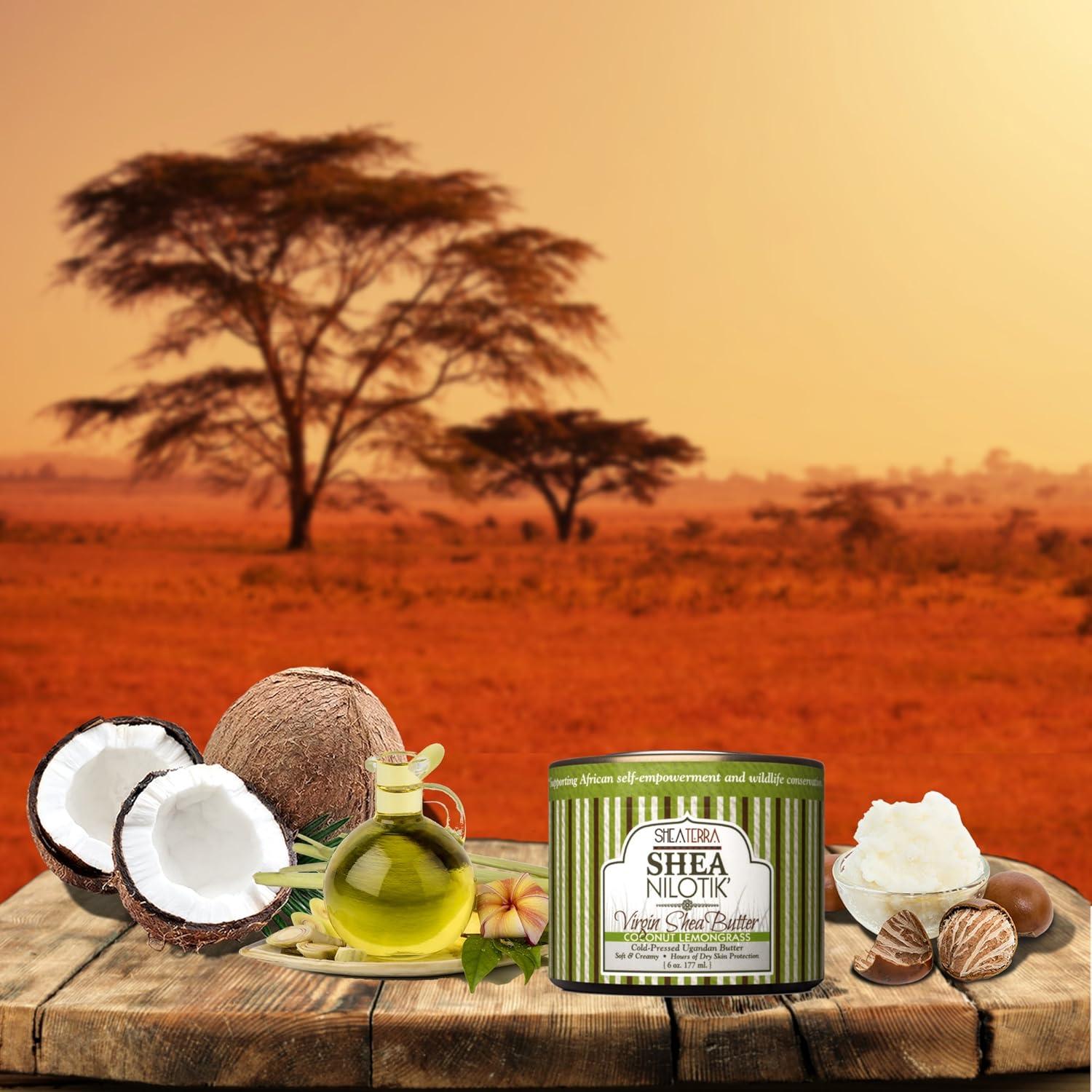 Manteca de Karité Orgánica Prensada en Frío Shea Terra 170g - Limón de Coco