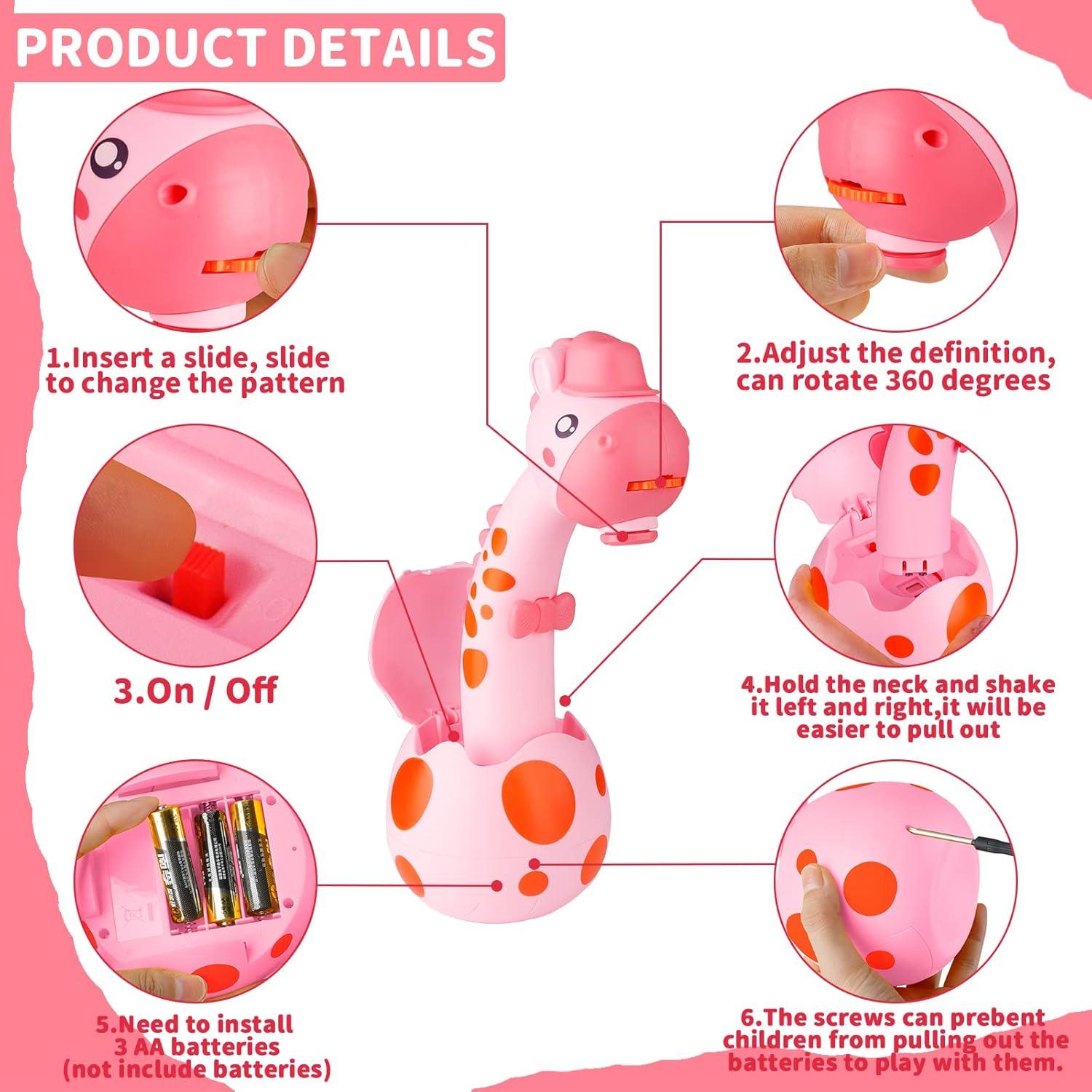 Proyector de Dibujo KETIEE Rosa con 72 Plantillas