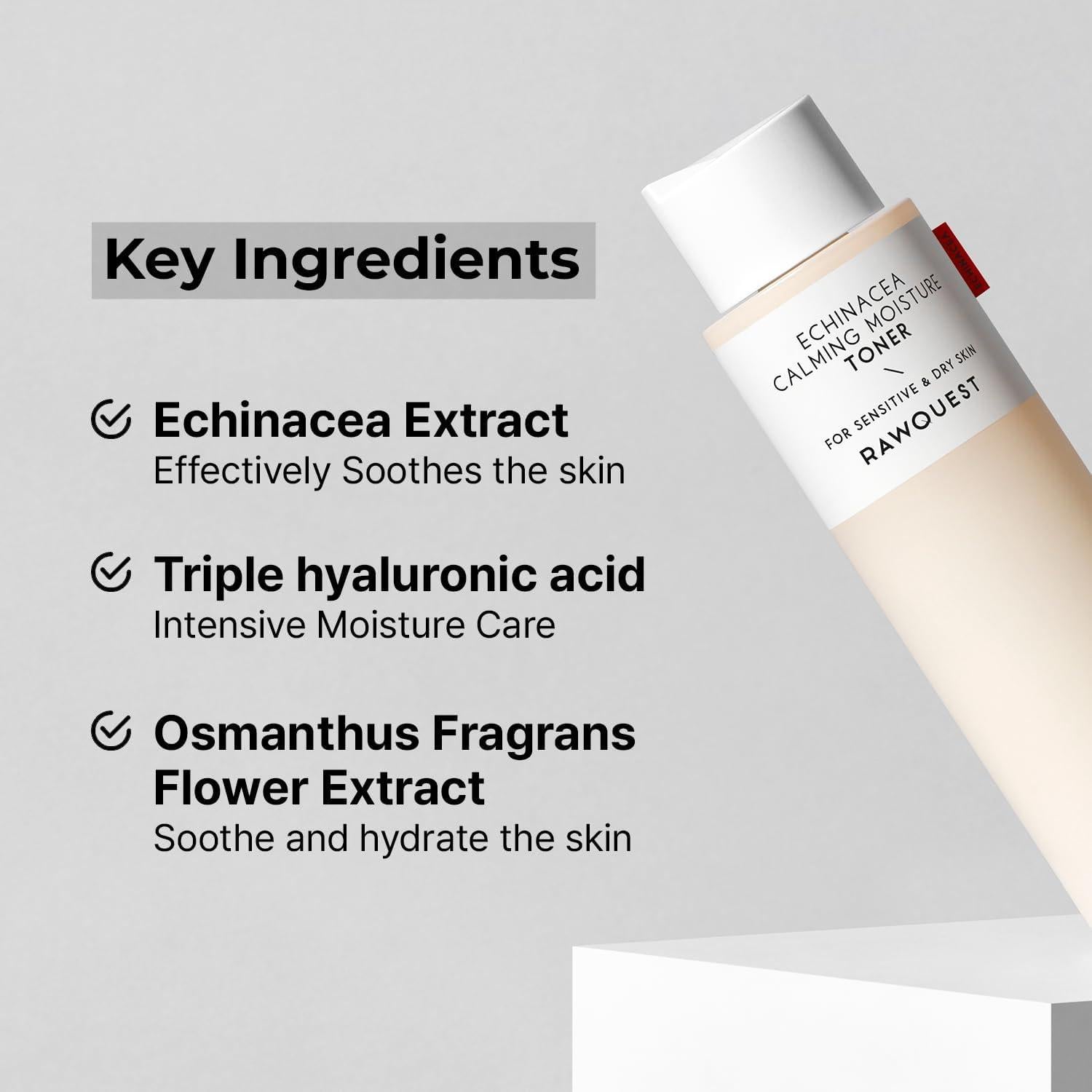 Tónico Hidratante RAWQUEST Equinácea 41% 308g Piel Seca