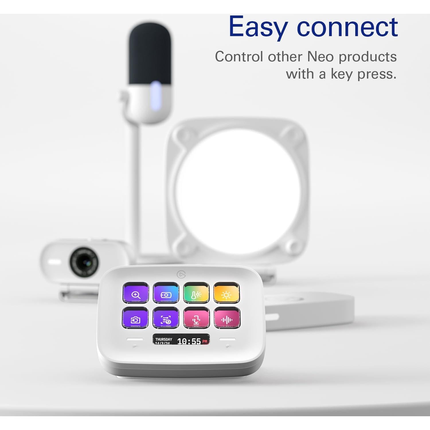 Elgato Stream Deck Neo - 8 Teclas Personalizables, Táctiles