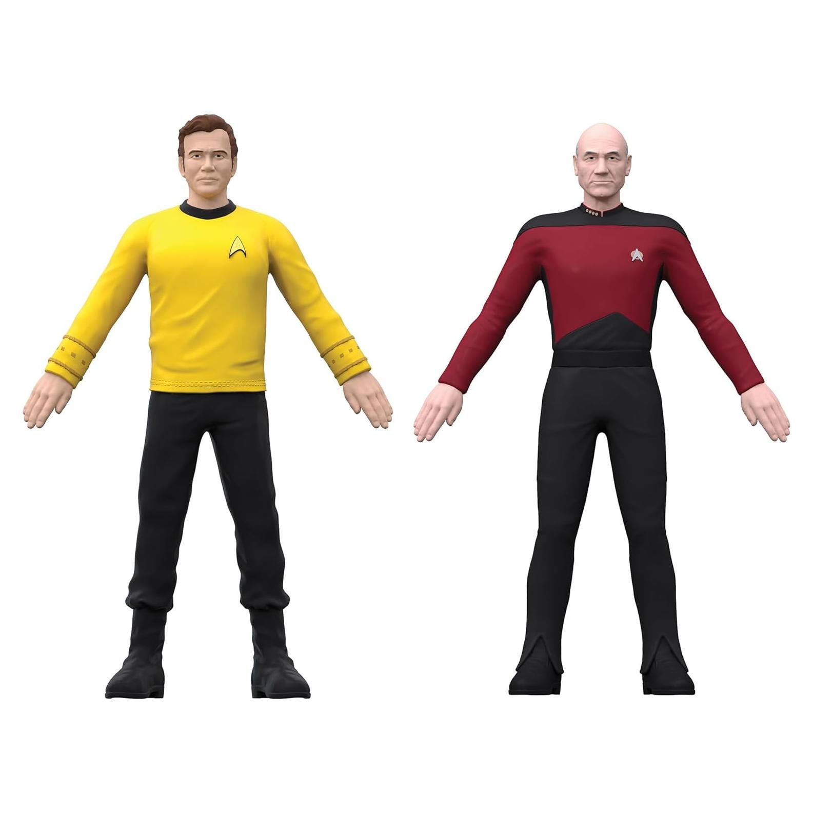 Figuras de Acción TCG Toys FleXfigs Capitán Kirk y Picard
