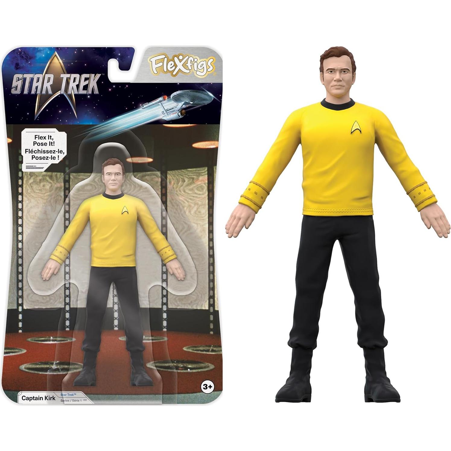 Figuras de Acción TCG Toys FleXfigs Capitán Kirk y Picard