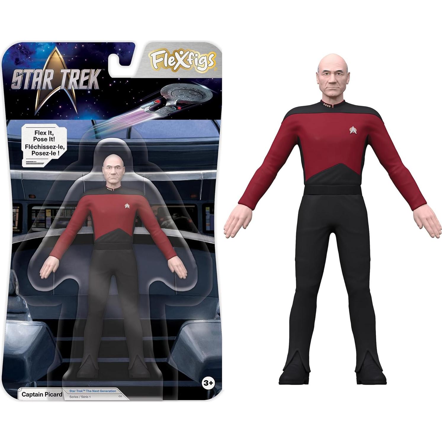 Figuras de Acción TCG Toys FleXfigs Capitán Kirk y Picard