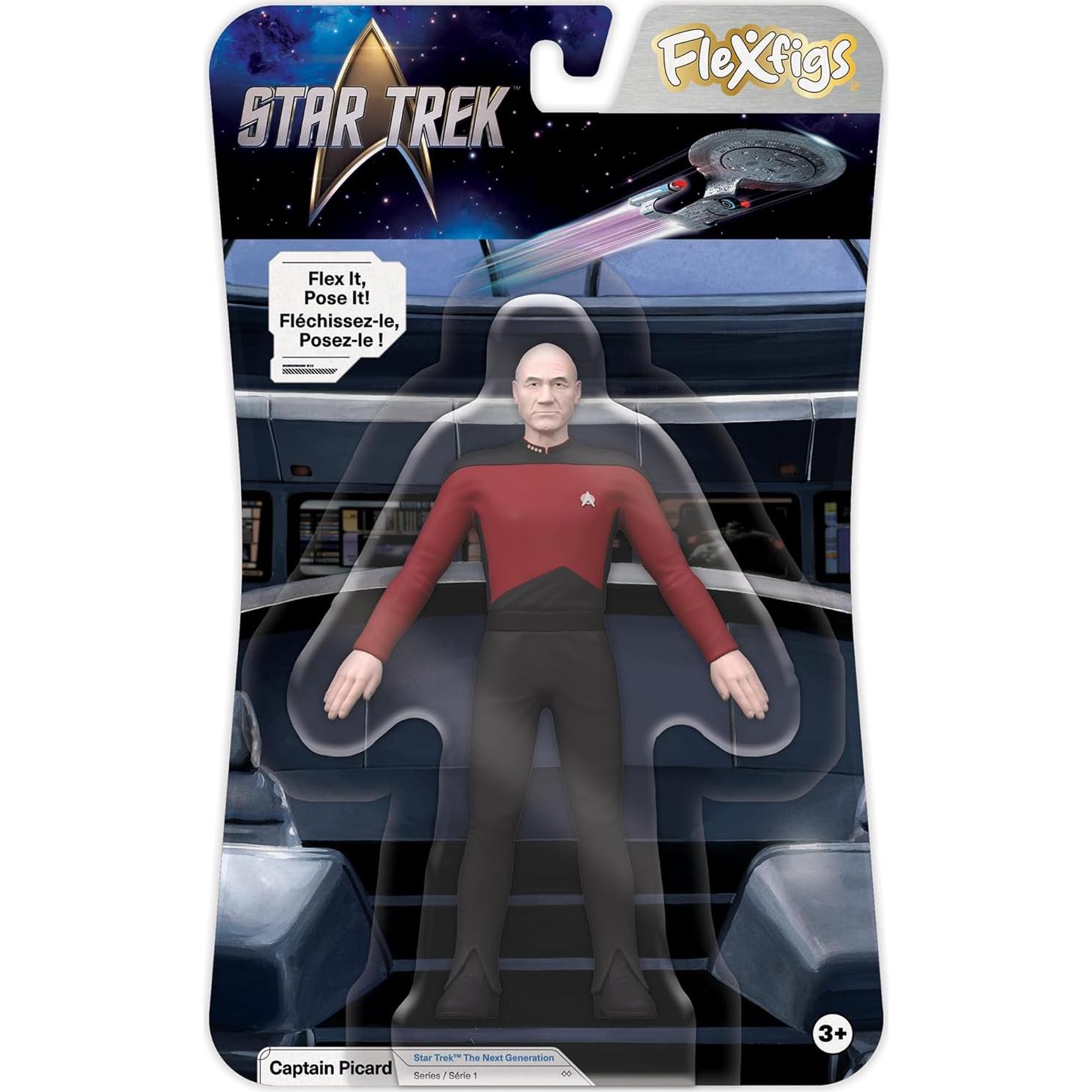 Figuras de Acción TCG Toys FleXfigs Capitán Kirk y Picard