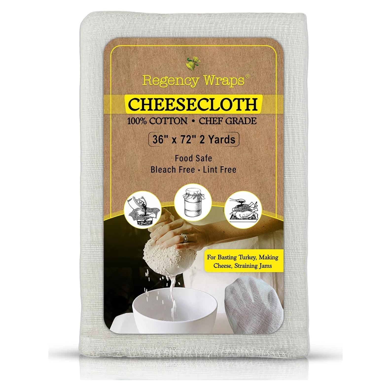 Tela de Queso 100% Algodón Regency Wraps 91x182 cm - Grado Chef