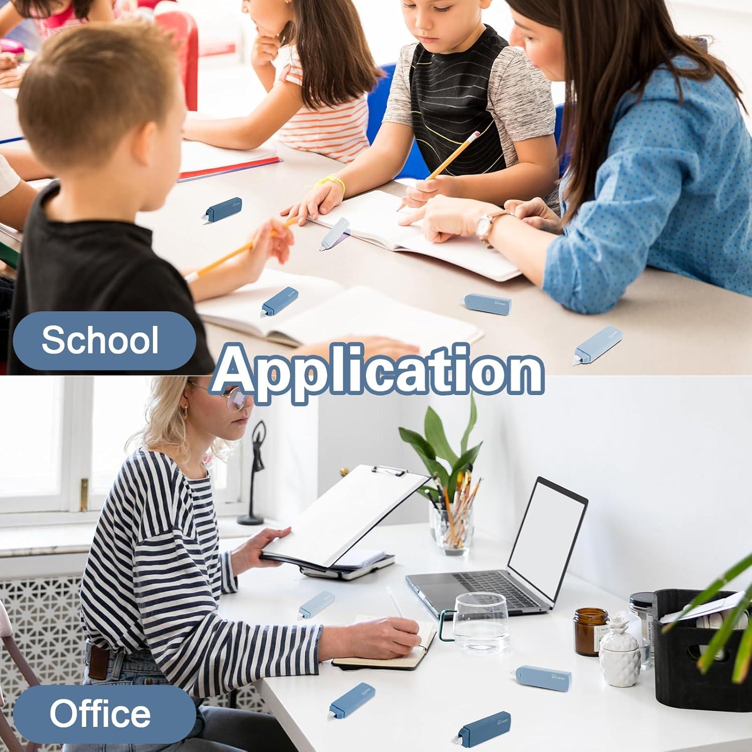 Cintas Correctoras Amabro 6 Rollos 6m Azul Gradiente